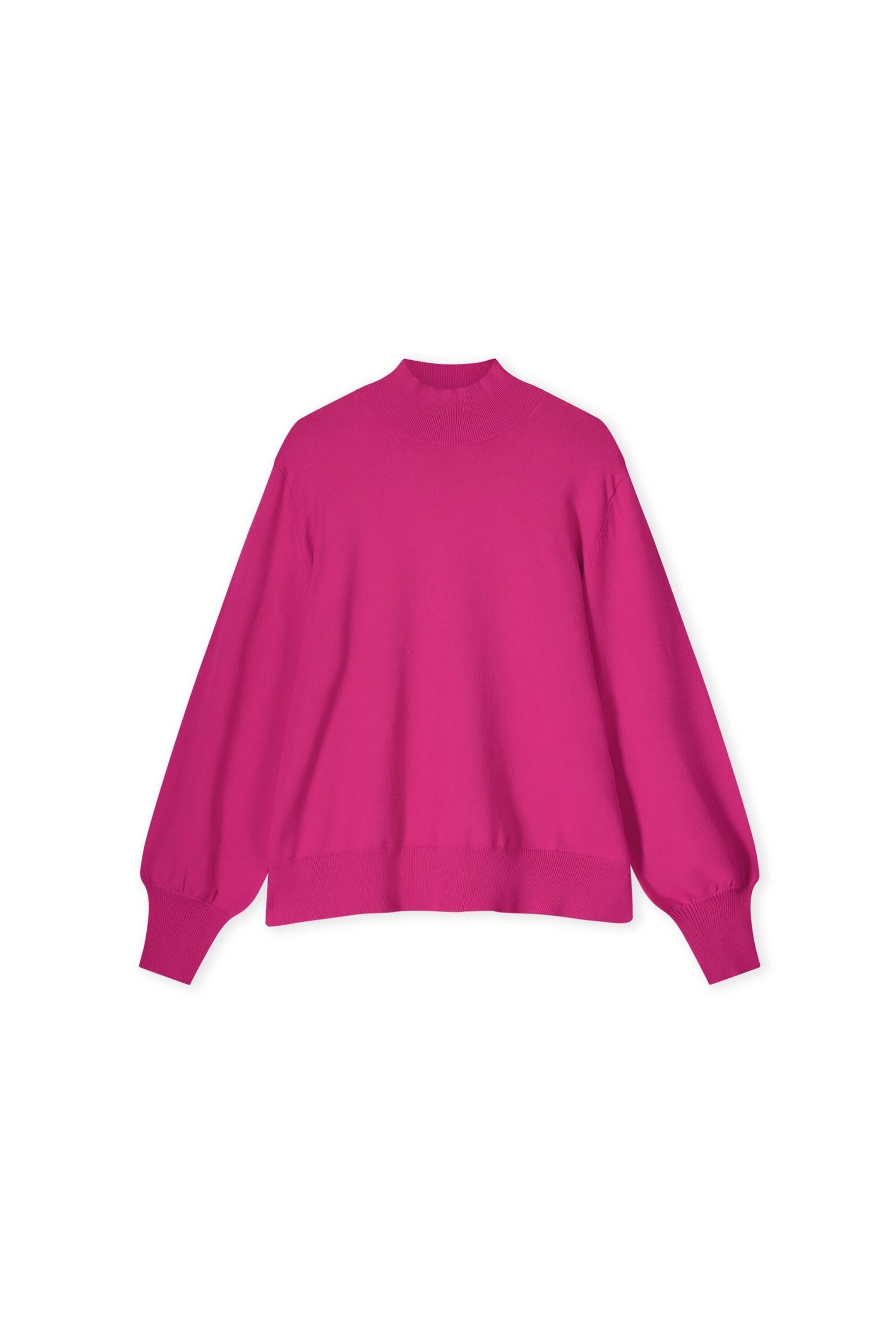 Pull Col Roulé Fifi - Rose Fluo