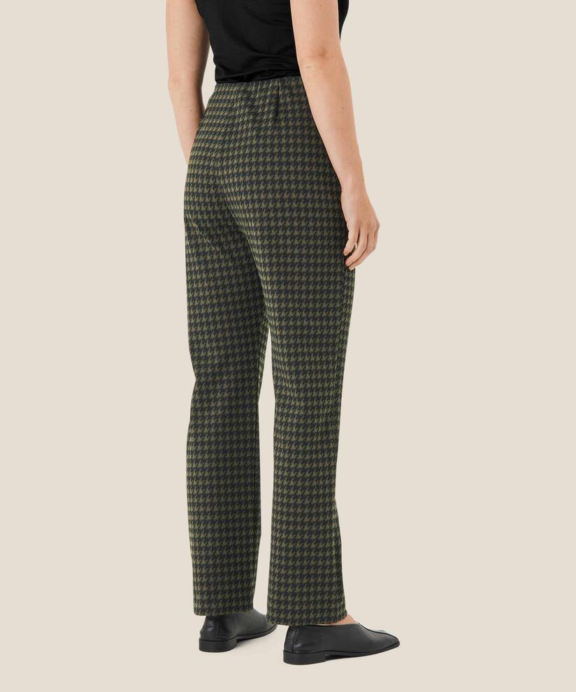 1007801 MaPaige Houndstooth Trousers - Caper