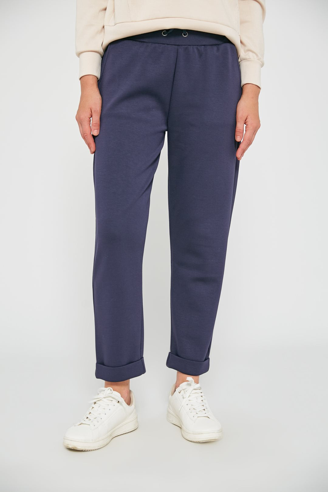 17343665 Pantalon avec cordon de serrage - Gris clair chiné