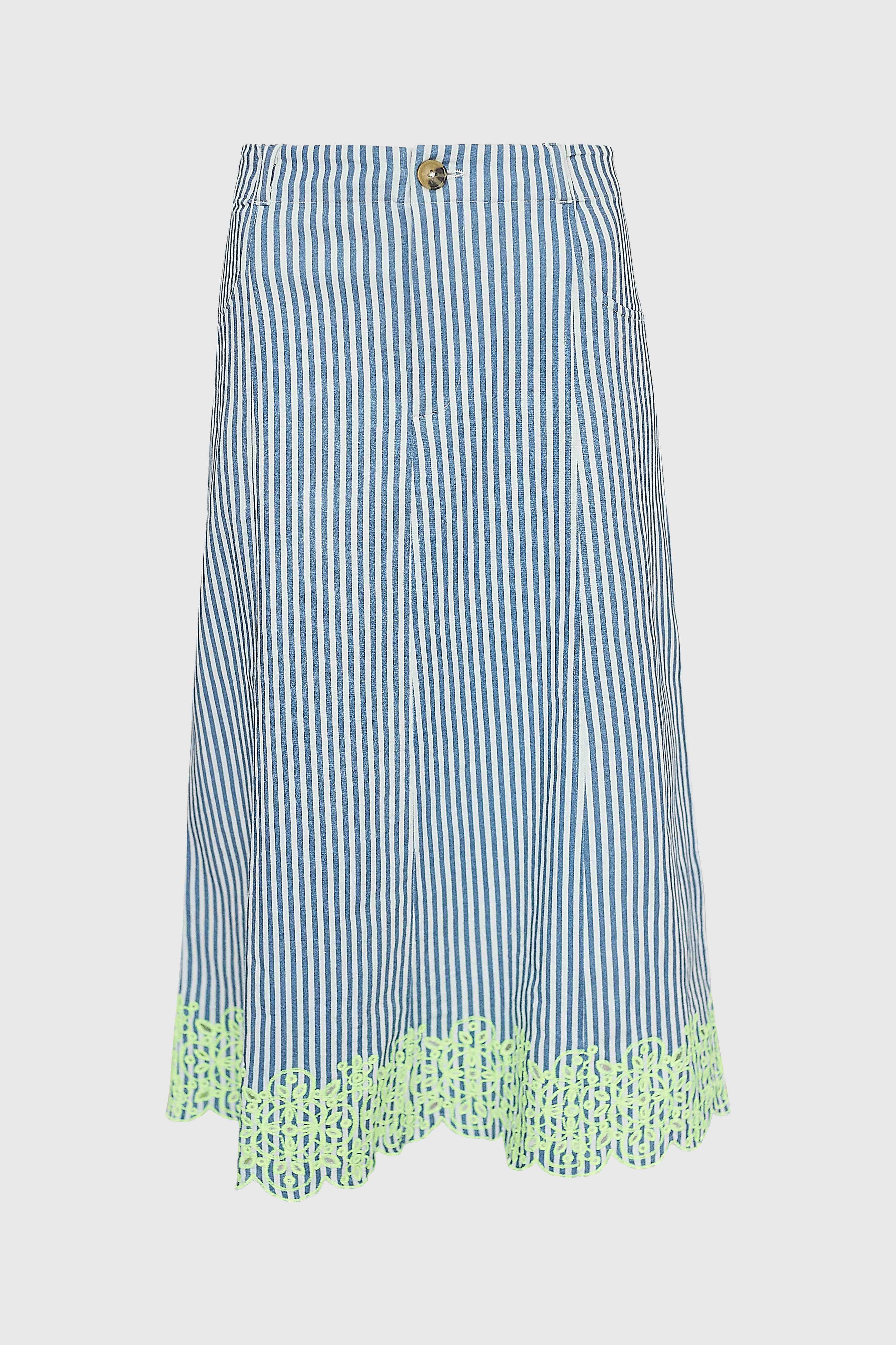 26907338 Skirt - Blue Stripe