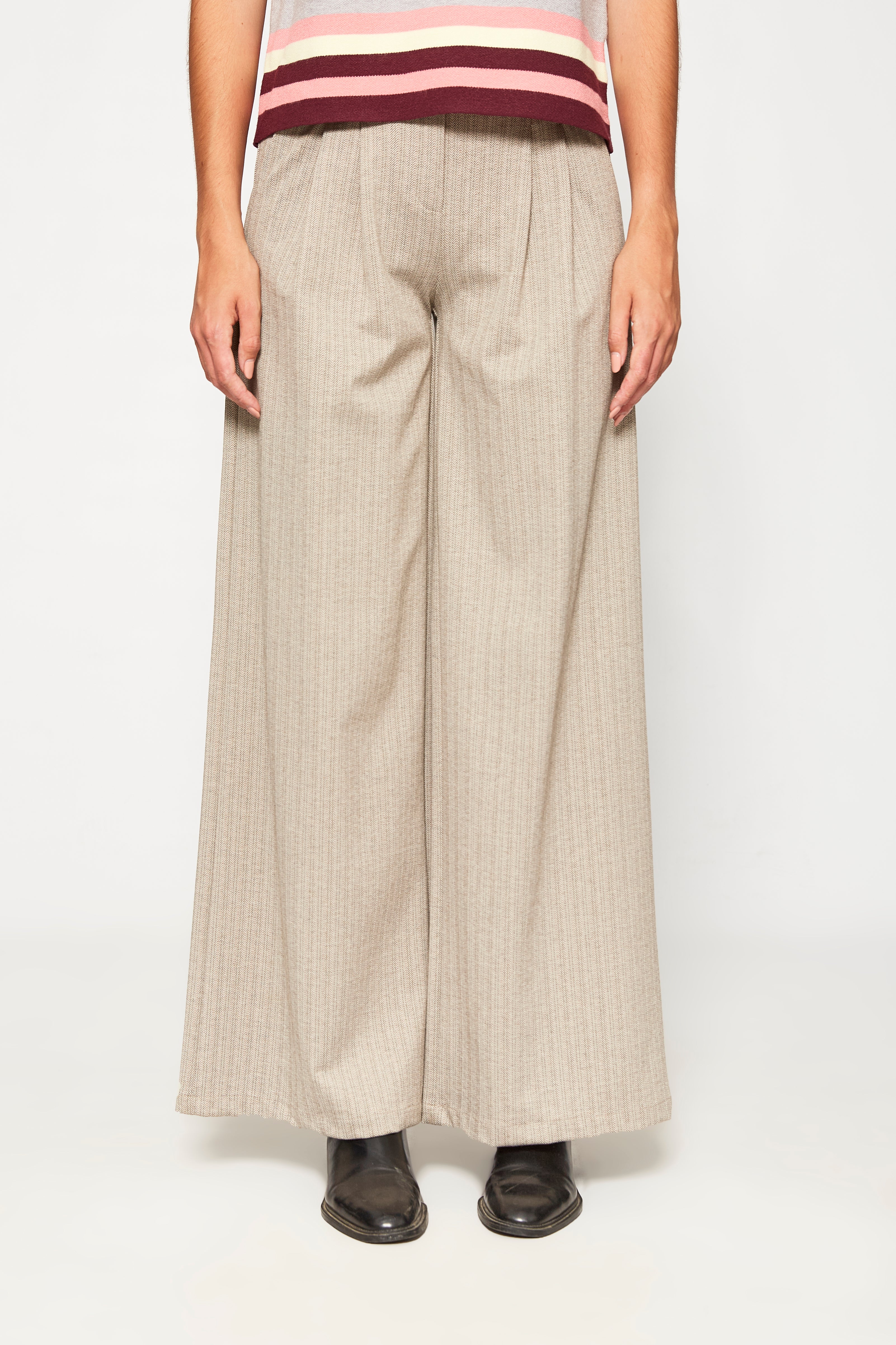 37303504 Trousers - Sand Cheviot