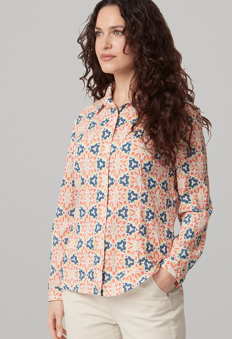 Ceana Crinkle Shirt - Multi   522592SC