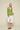 85015201 Crochet Polo Neck Sweater - Medium Green