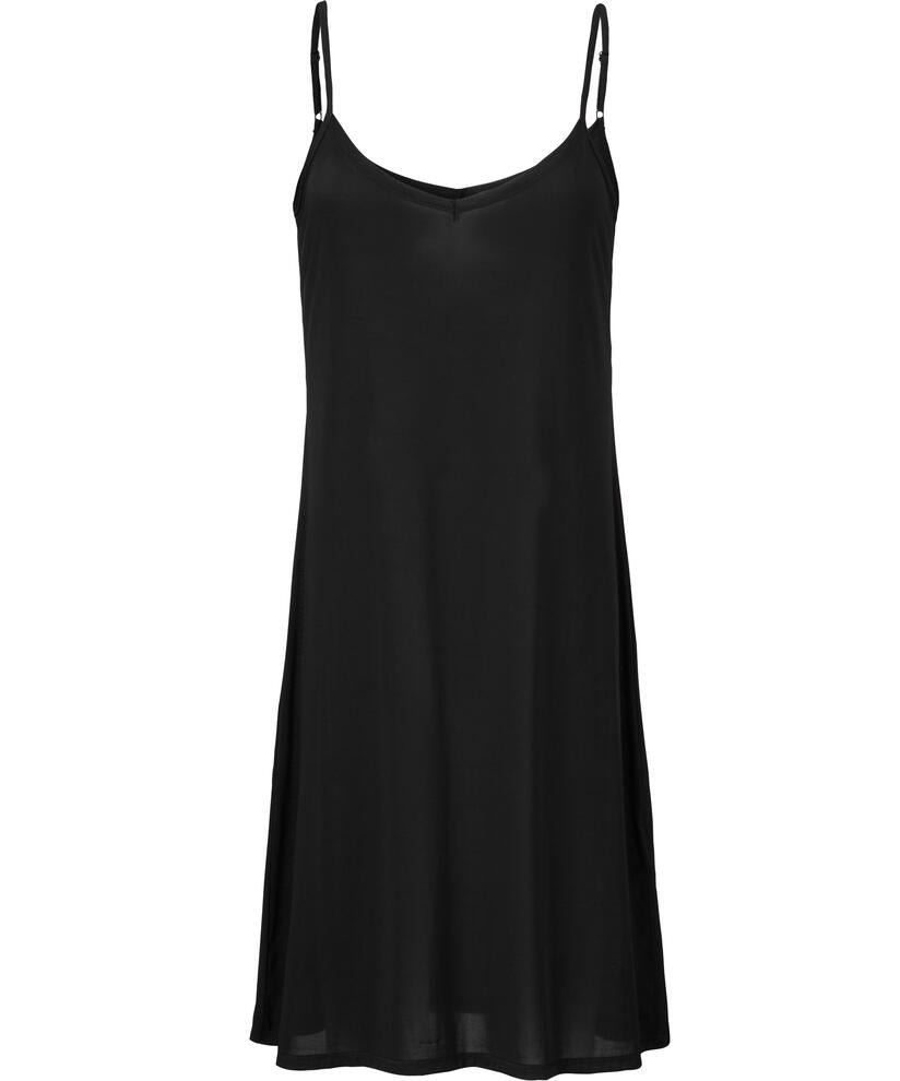 900000225 MaHeidi Tunic Slip Dress - Black