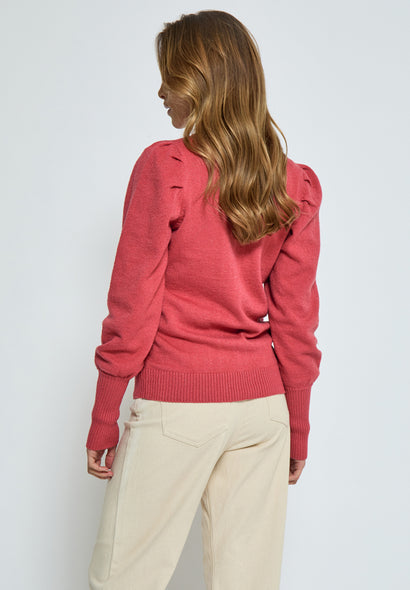 PC6258 - Anissa Sweater - Metallic Mineral Red