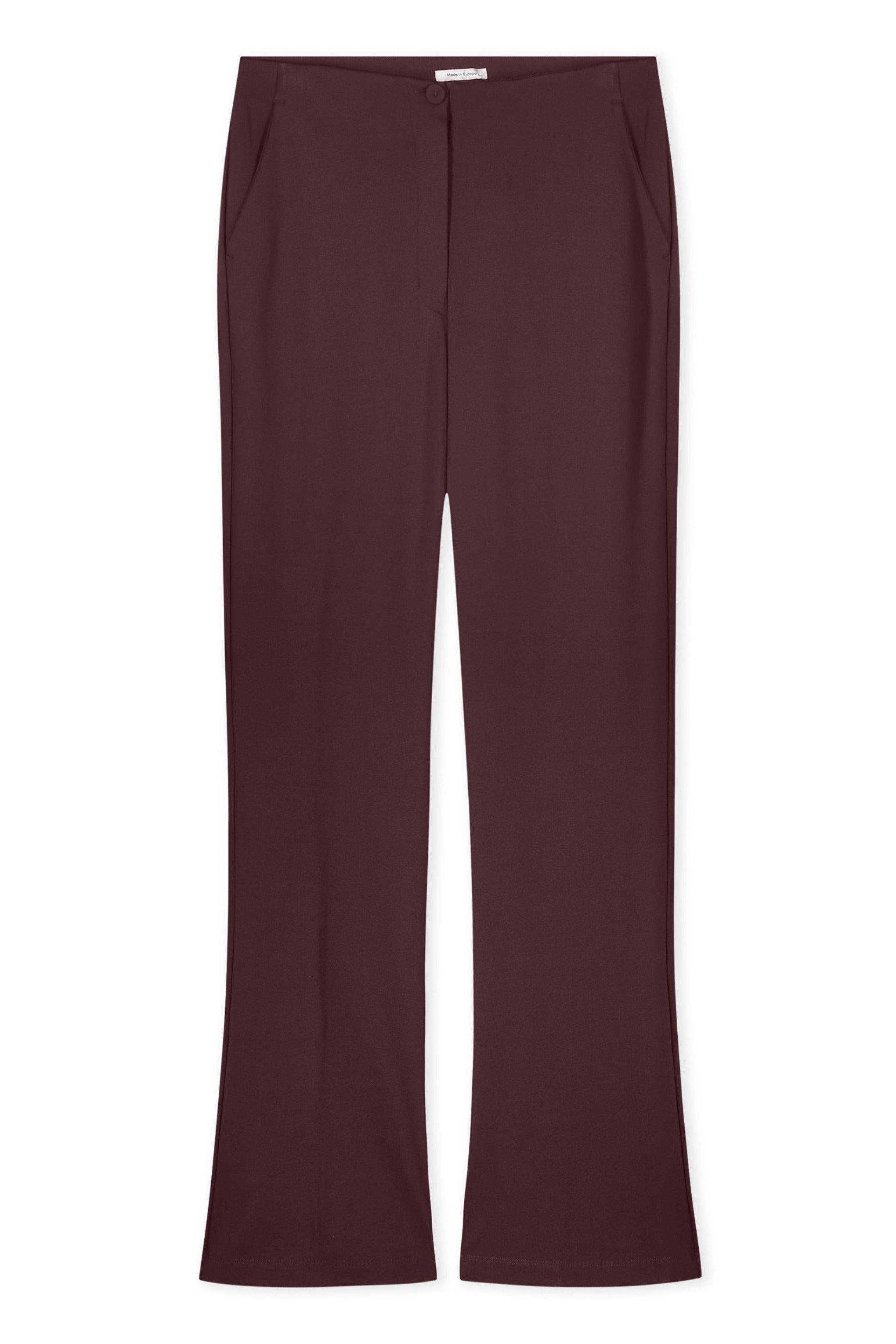 Charlotte Flared Trousers - Bordeaux