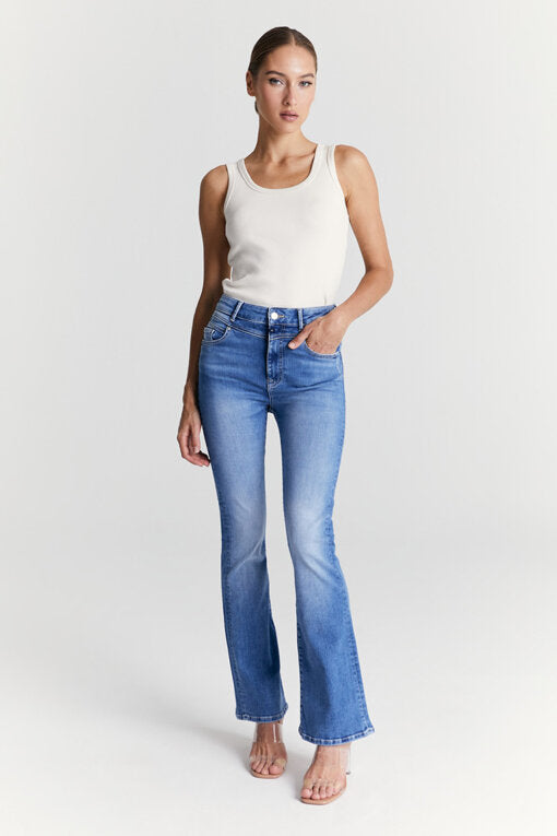 Matilda - Pantalon - Bleu Moyen - L32