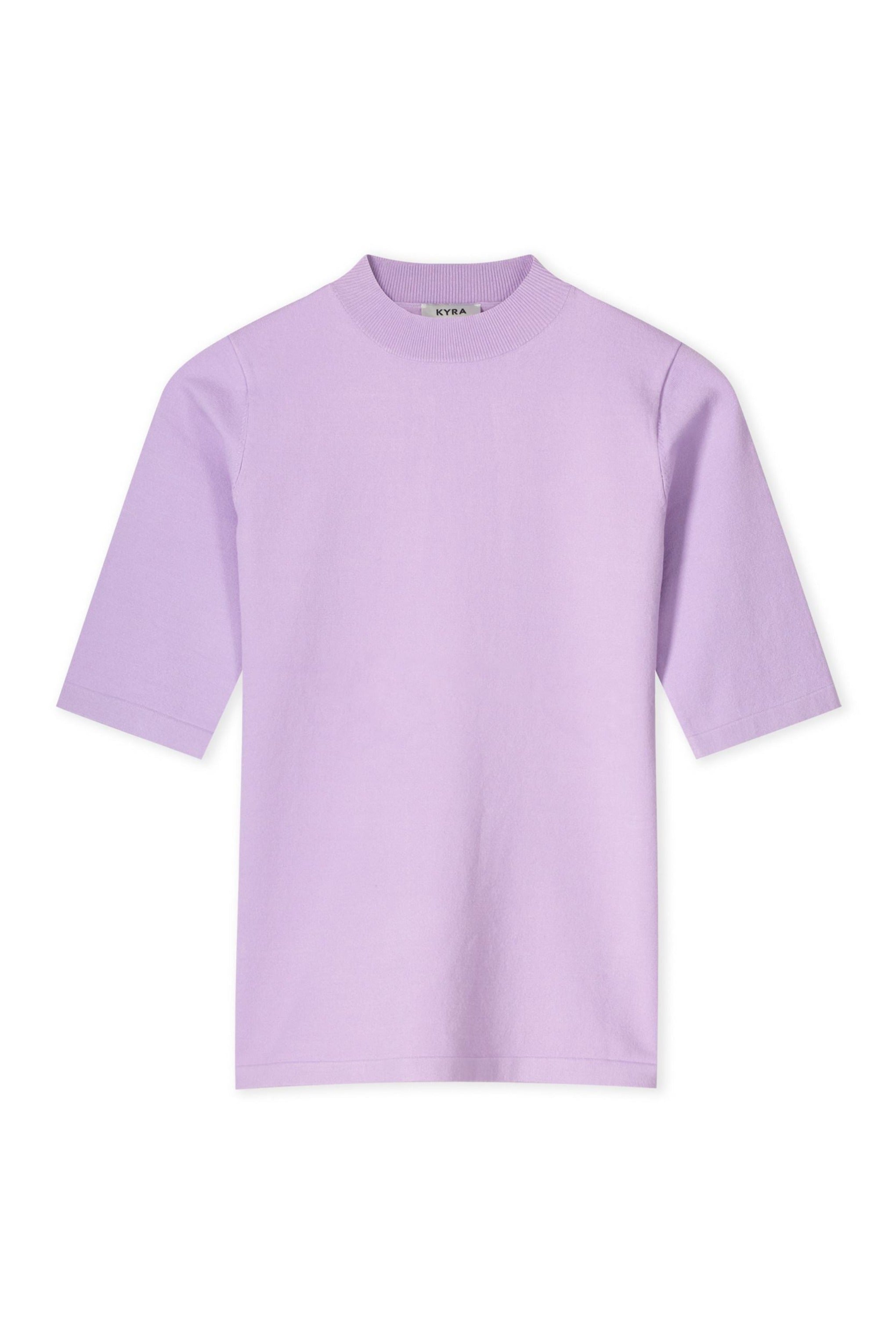 Flynn Short Sleeve Sweater - Fresh Lilac