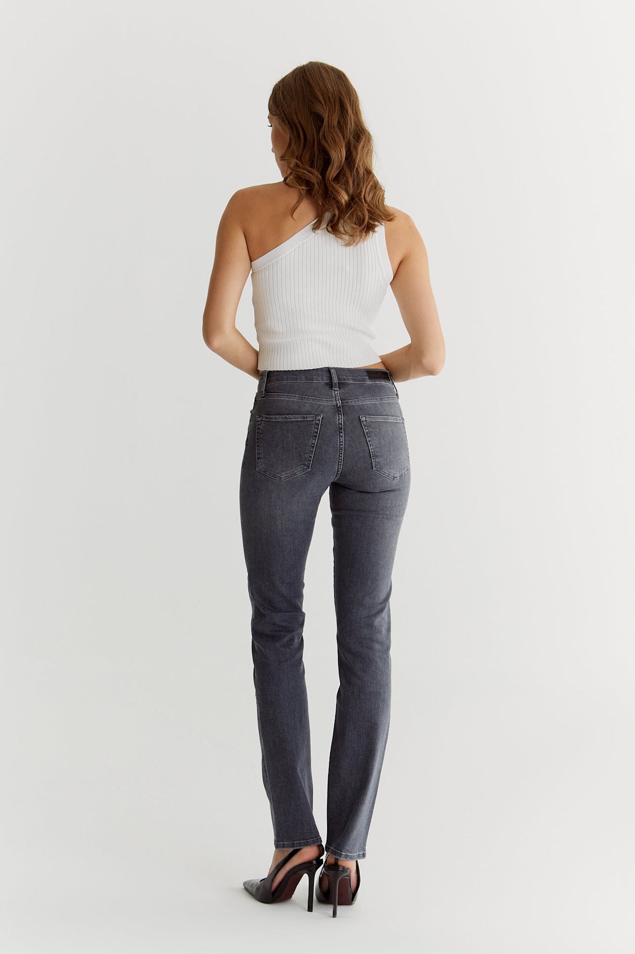 Hannah Pant - Smoke Grey L32