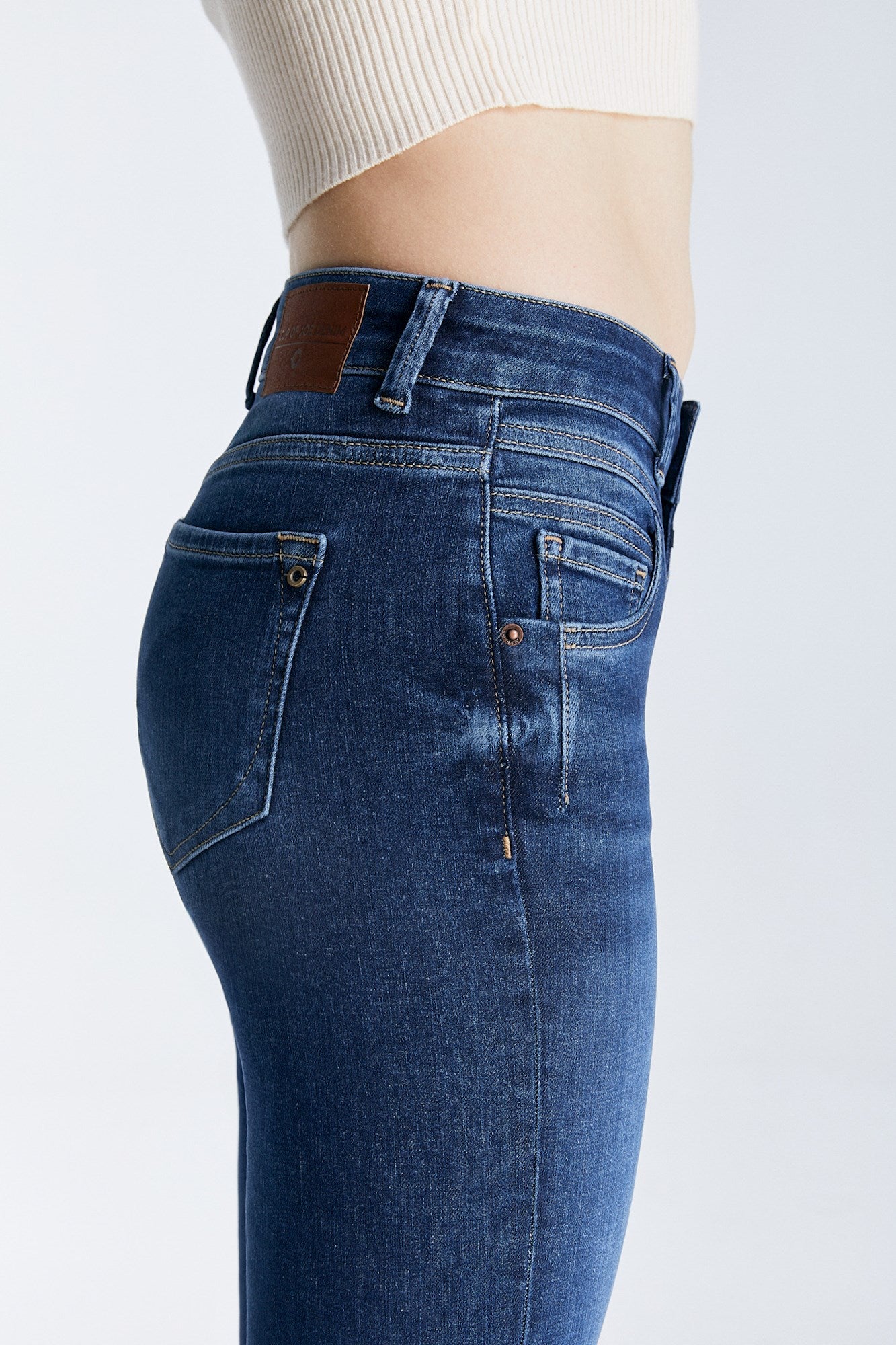 JEANS JUDITH - BLEU FONCÉ L30