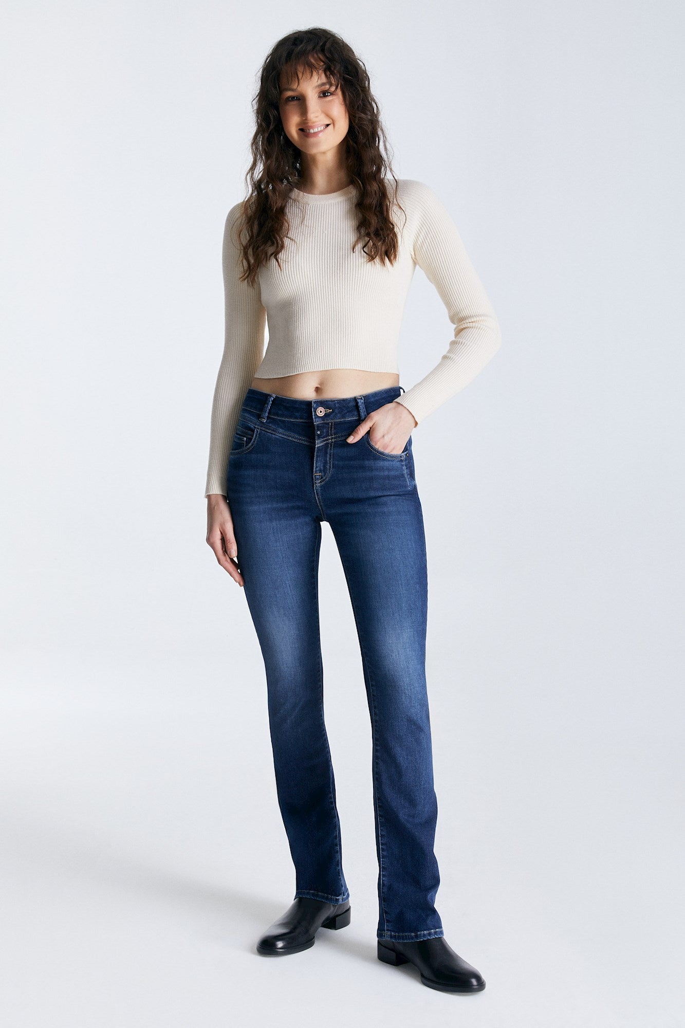 JEANS JUDITH - BLEU FONCÉ L30