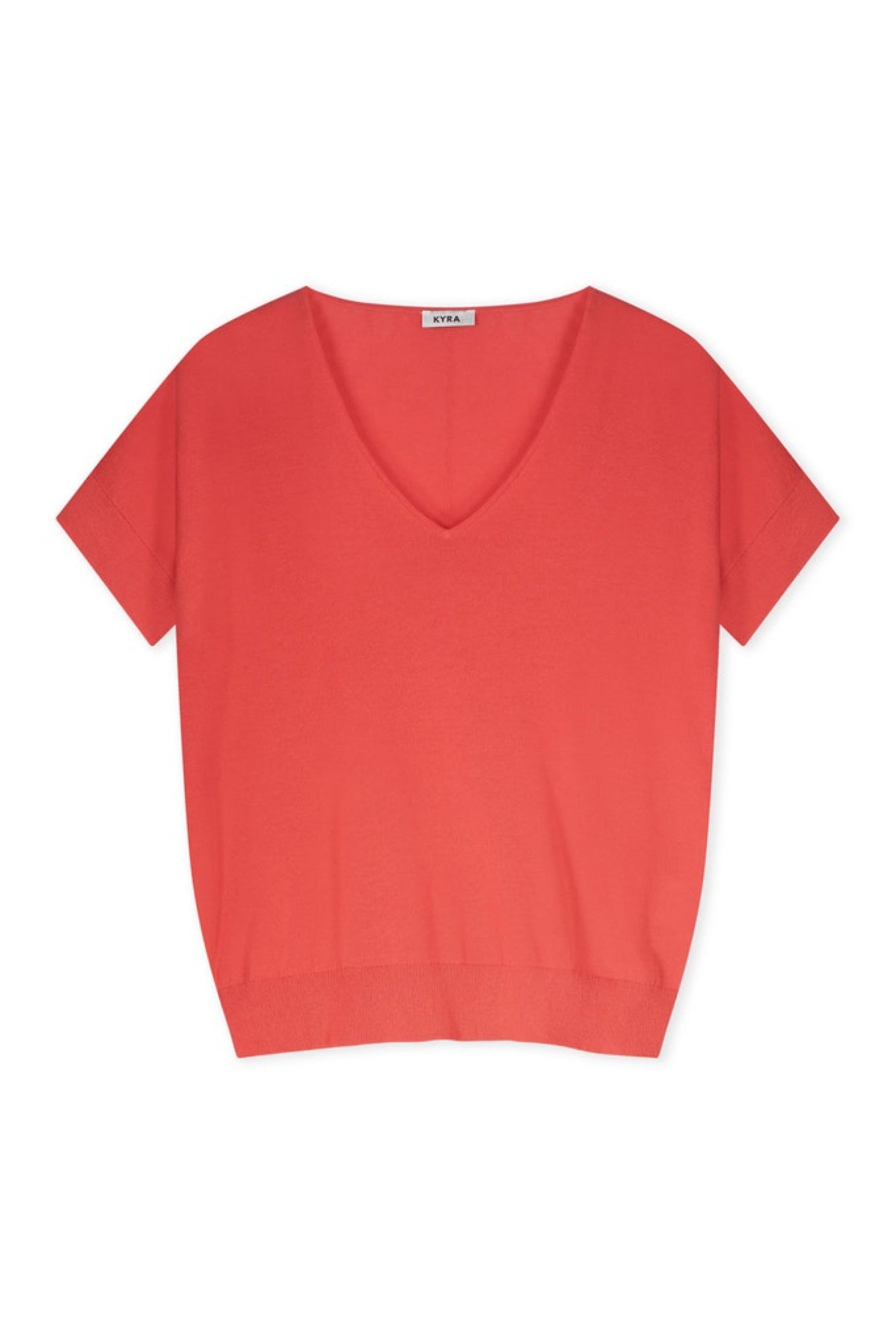 Avy Short Sleeve Sweater - Rose Red