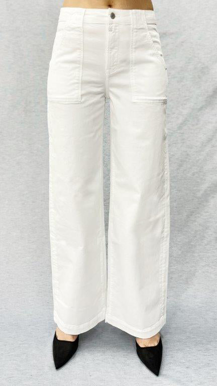 Lulu Wide Leg Pant - White