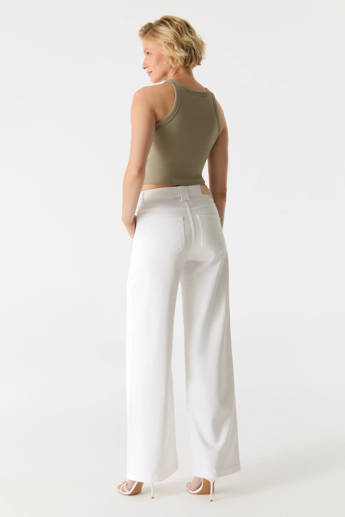 Lulu Wide Leg Pant - White