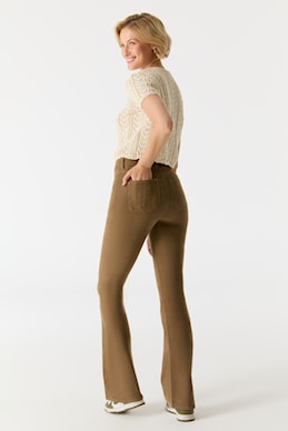 Pantalon en velours côtelé Matilda - Beige - L30