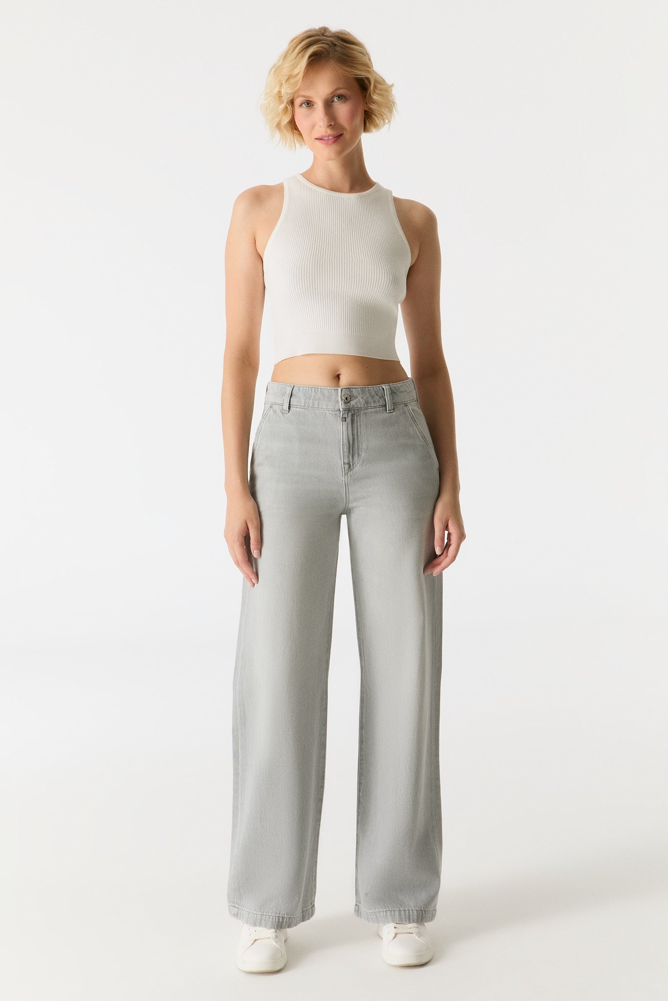 Maxine Low Waist Wide Leg Pant - Dark Beige L30
