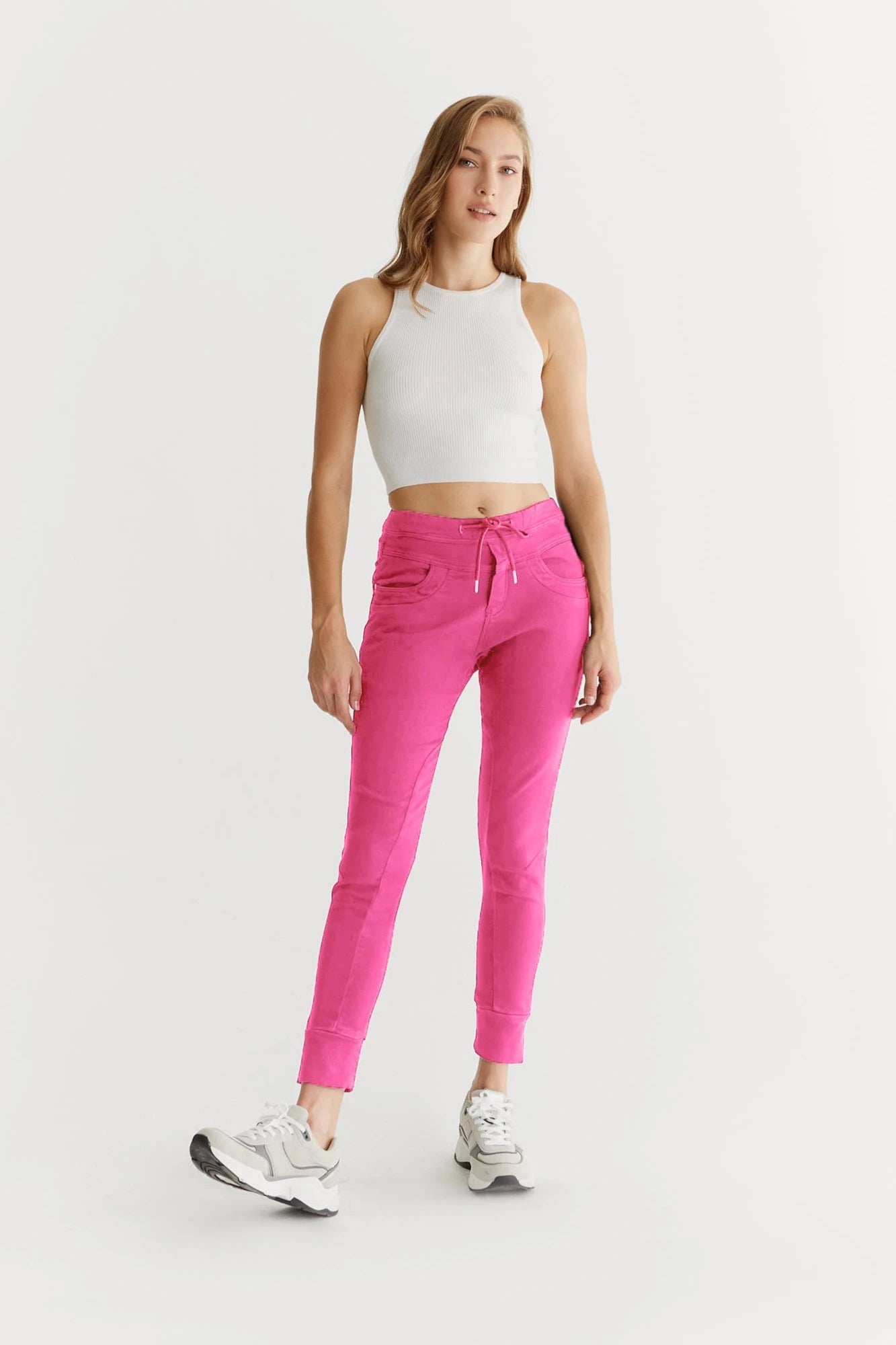 Mila - Pantalon de jogging slim - Rose - Entrejambe 27" L01