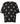1008130 MaDoreann Printed Jersey Top  - Black