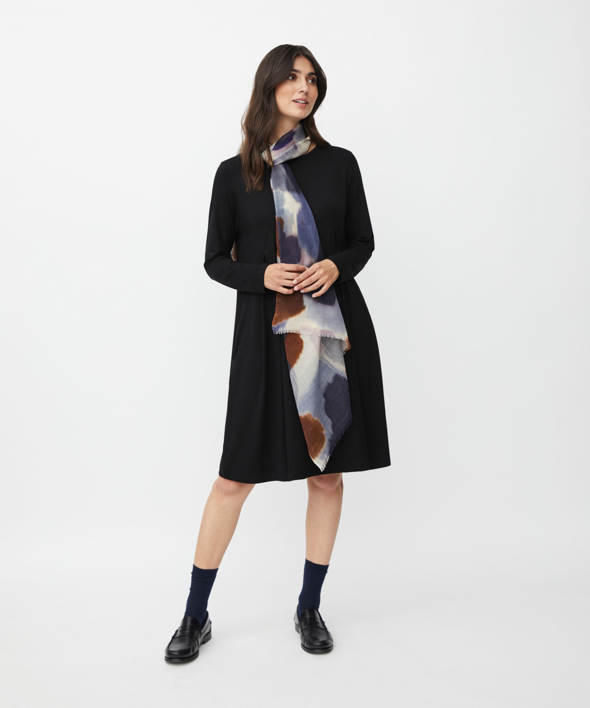 1011368 MaAjaksa Scarf - Navy Blazer
