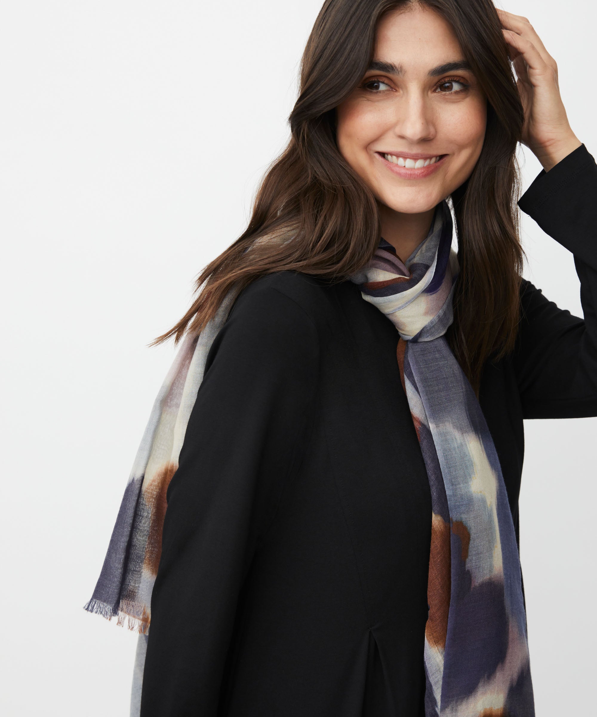 1011368 MaAjaksa Scarf - Navy Blazer