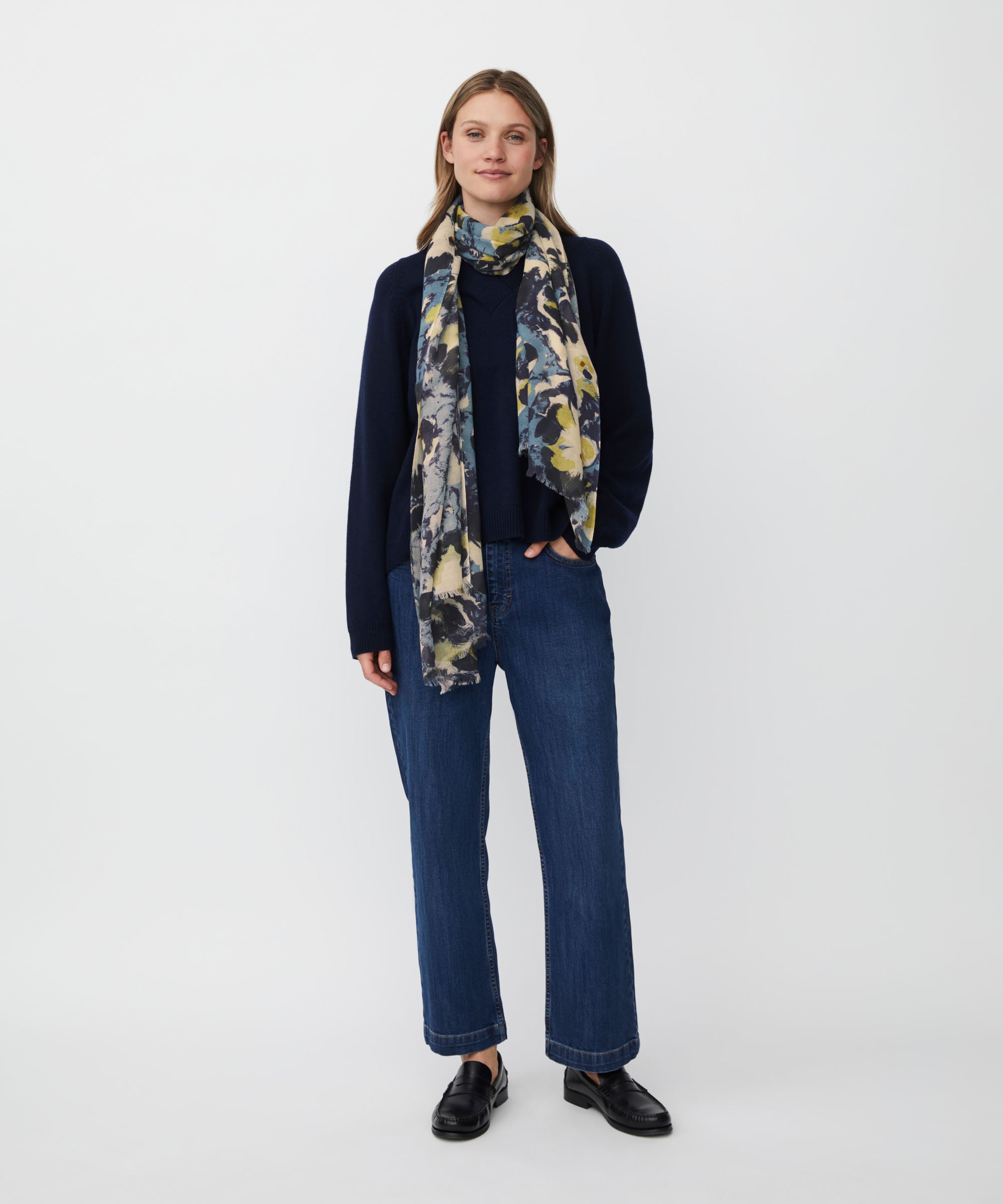 1011369 MaAnsela Scarf - Proven Blue