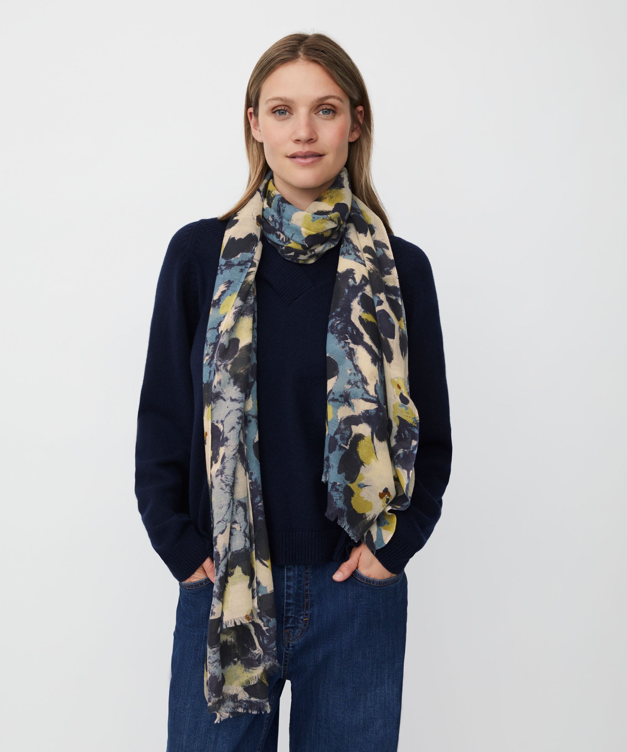 1011369 MaAnsela Scarf - Proven Blue