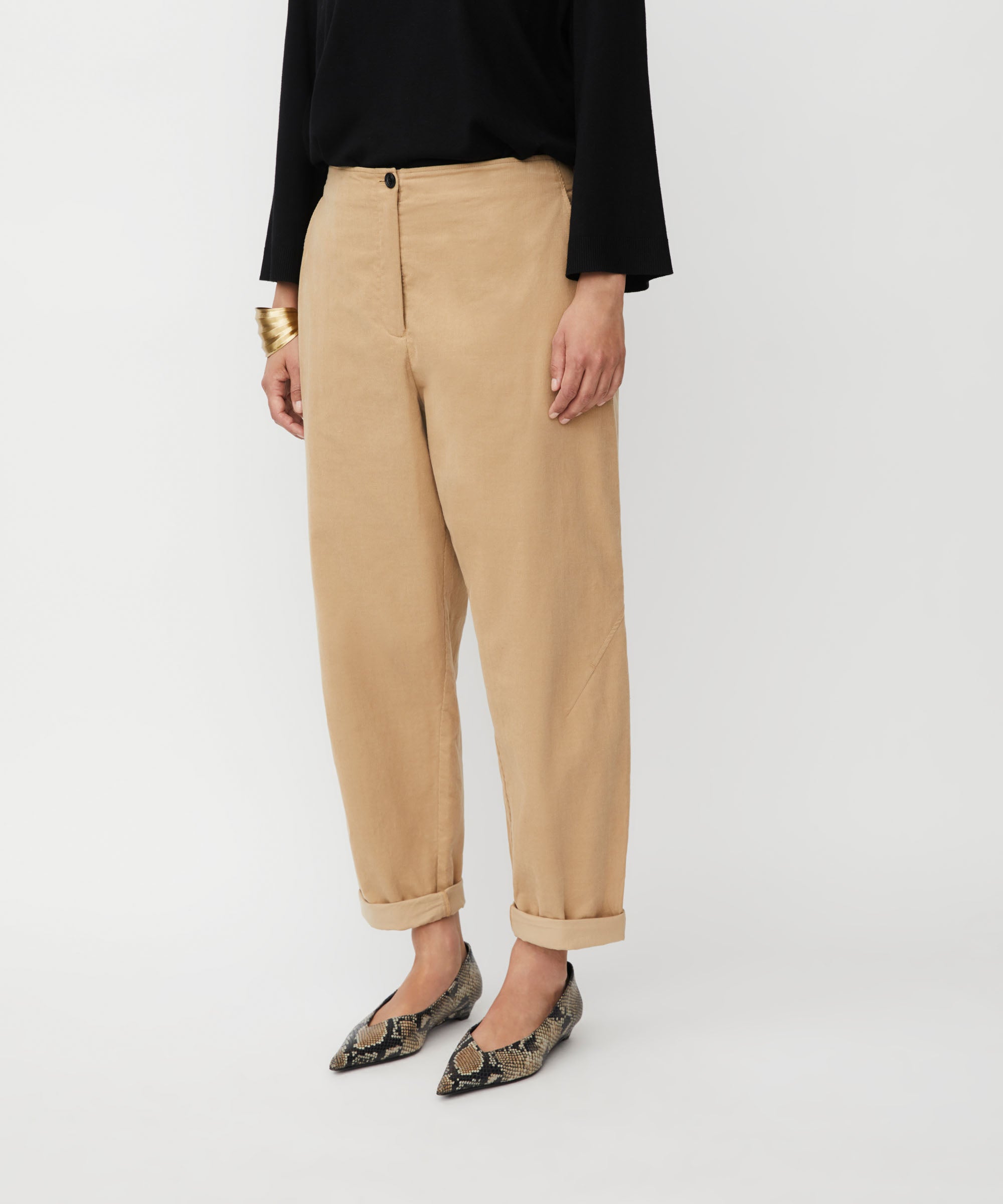 1011141 MaParastoo Trousers - Travertine