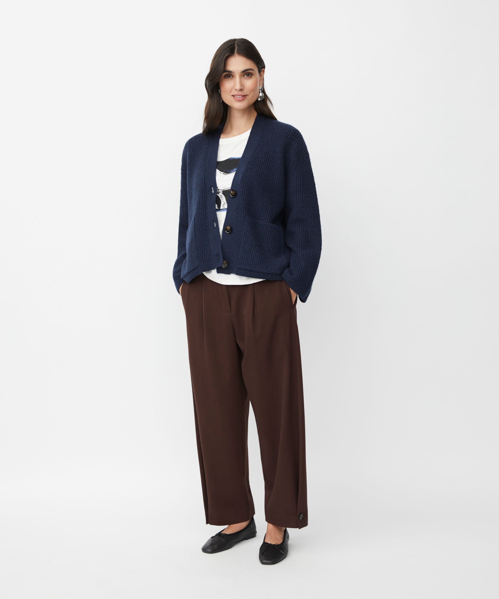 1008671 MaPunna Trousers - Shaved Chocolate