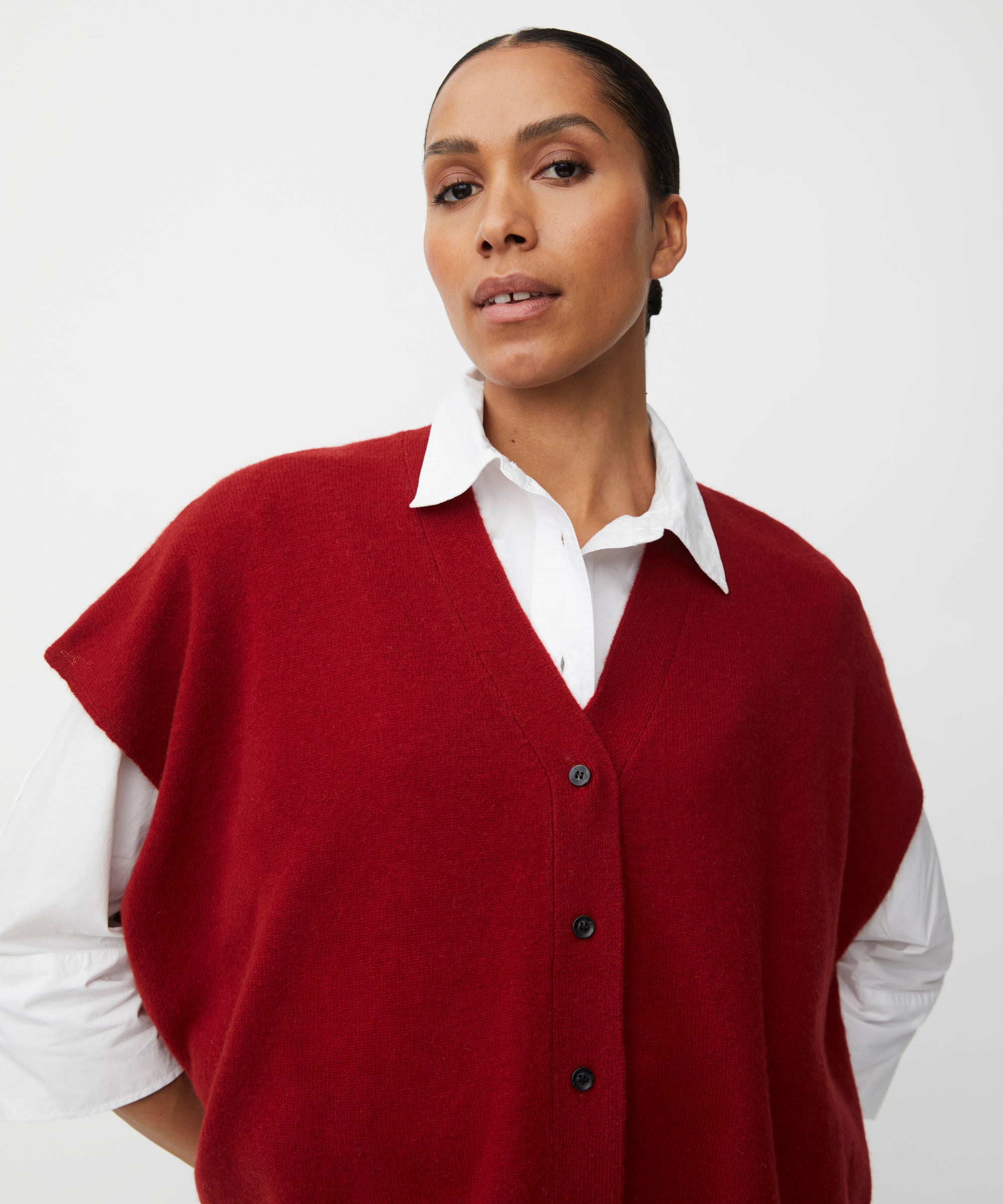 1011128 MaLucanne Vest - Navy Blazer