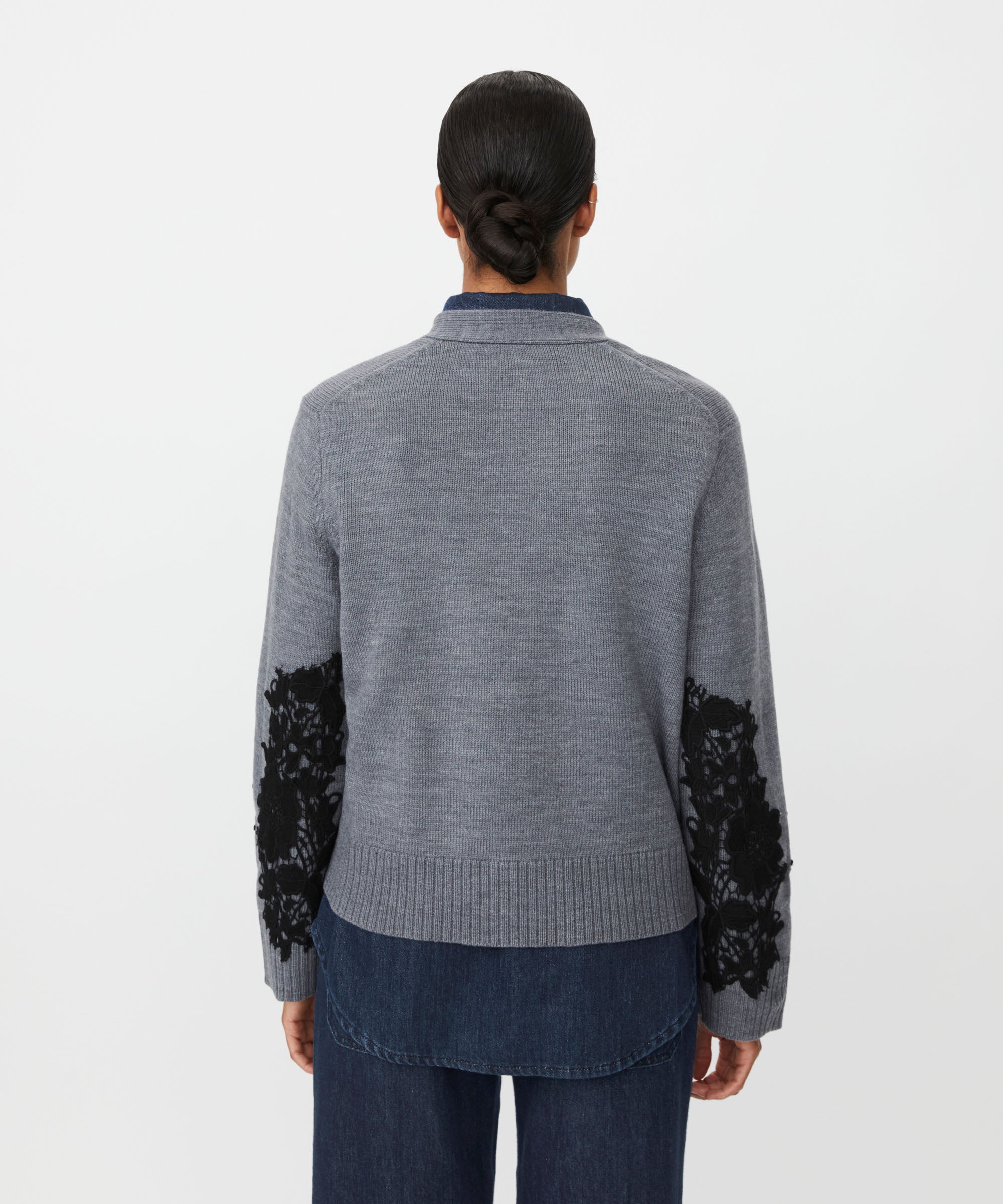 1011586 MaLeviane Cardigan - Medium Grey Melange