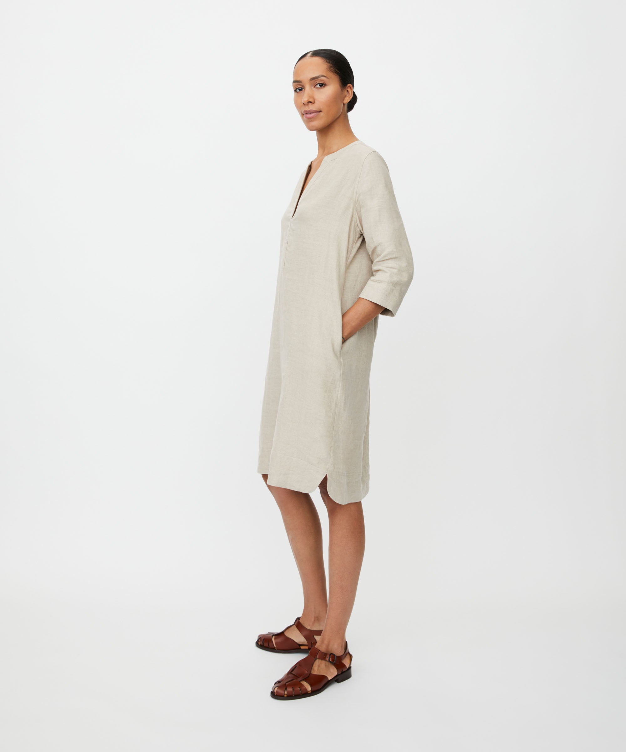 chinese dress ladies Lucia Linen Dress – Marine Layer main image 1