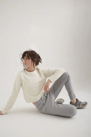 Mila - Slim Jogger Pant - Ice Grey - L01 - 27" Inseam