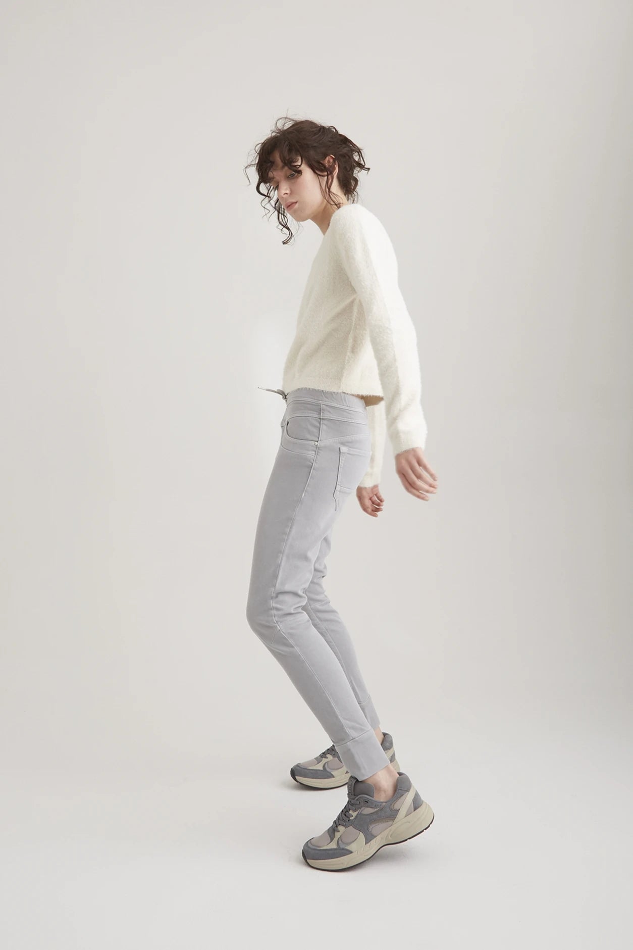 Mila - Slim Jogger Pant - Ice Grey - 27" Inseam L01