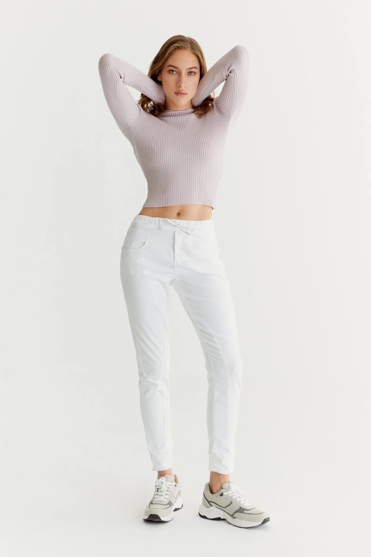 Mila - Pantalon de jogging slim - Blanc - Entrejambe 27" L01