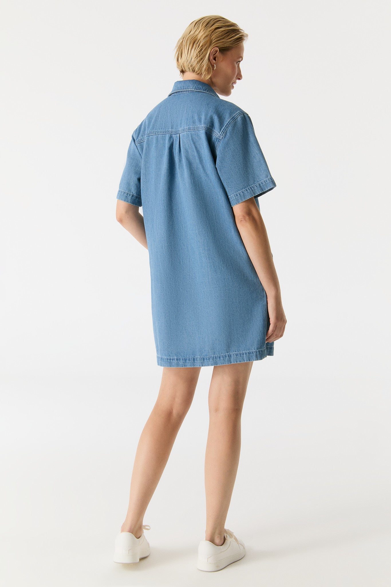 Nelly Denim Dress - Medium Blue