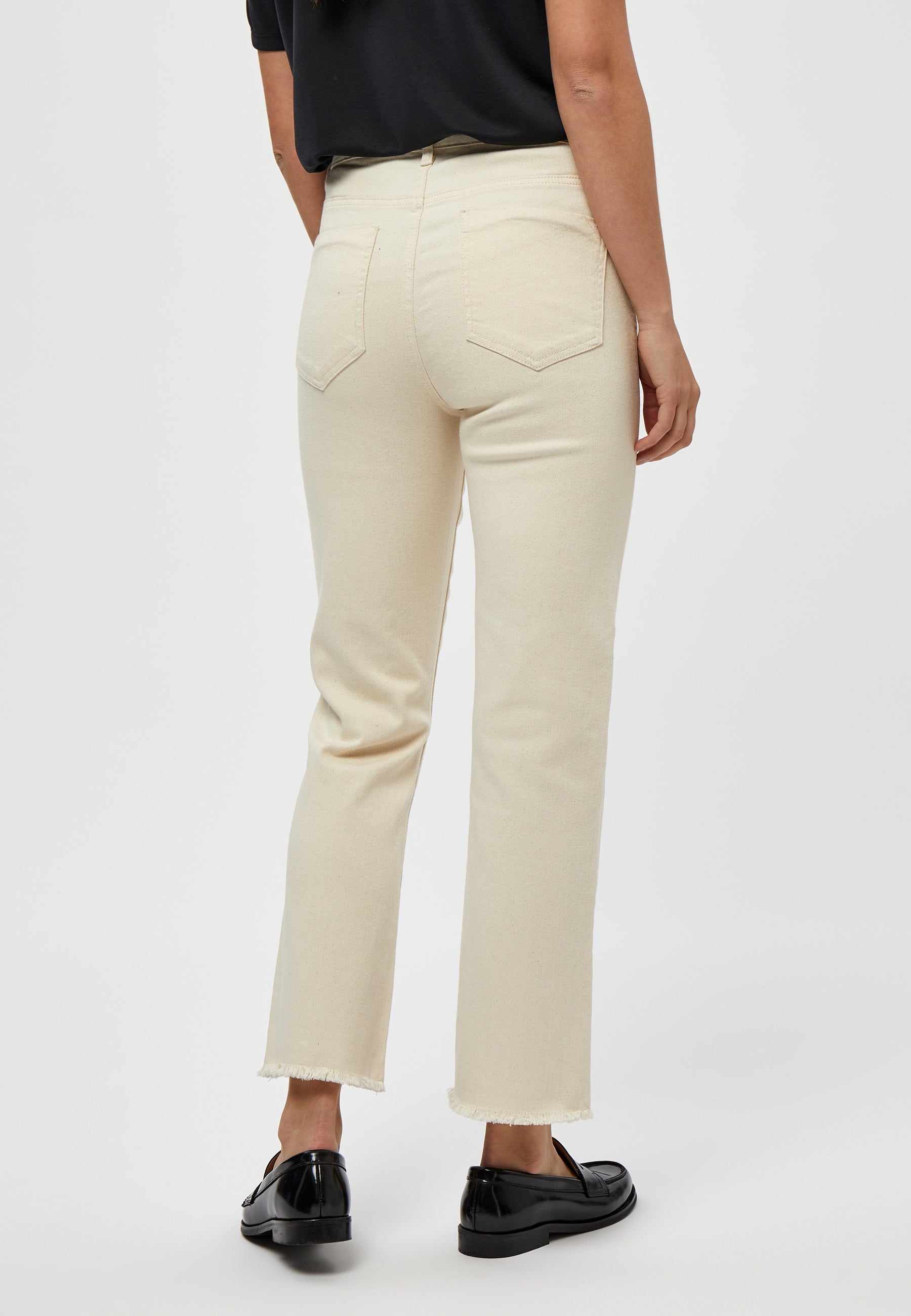 PC6183 Fione Cropped Jeans - Seedpearl Cream