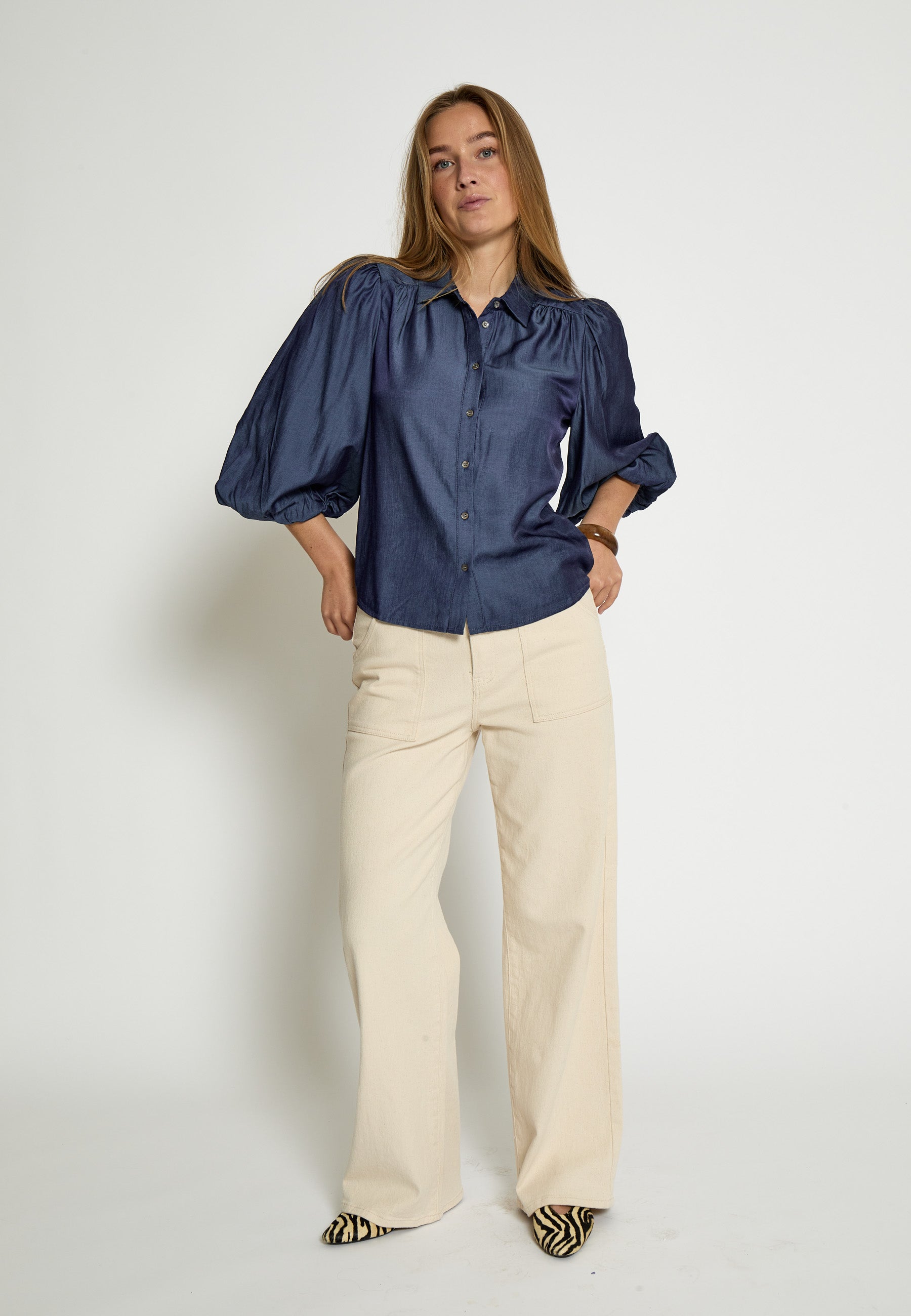 PC8377 Bea Shirt - Denim Blue