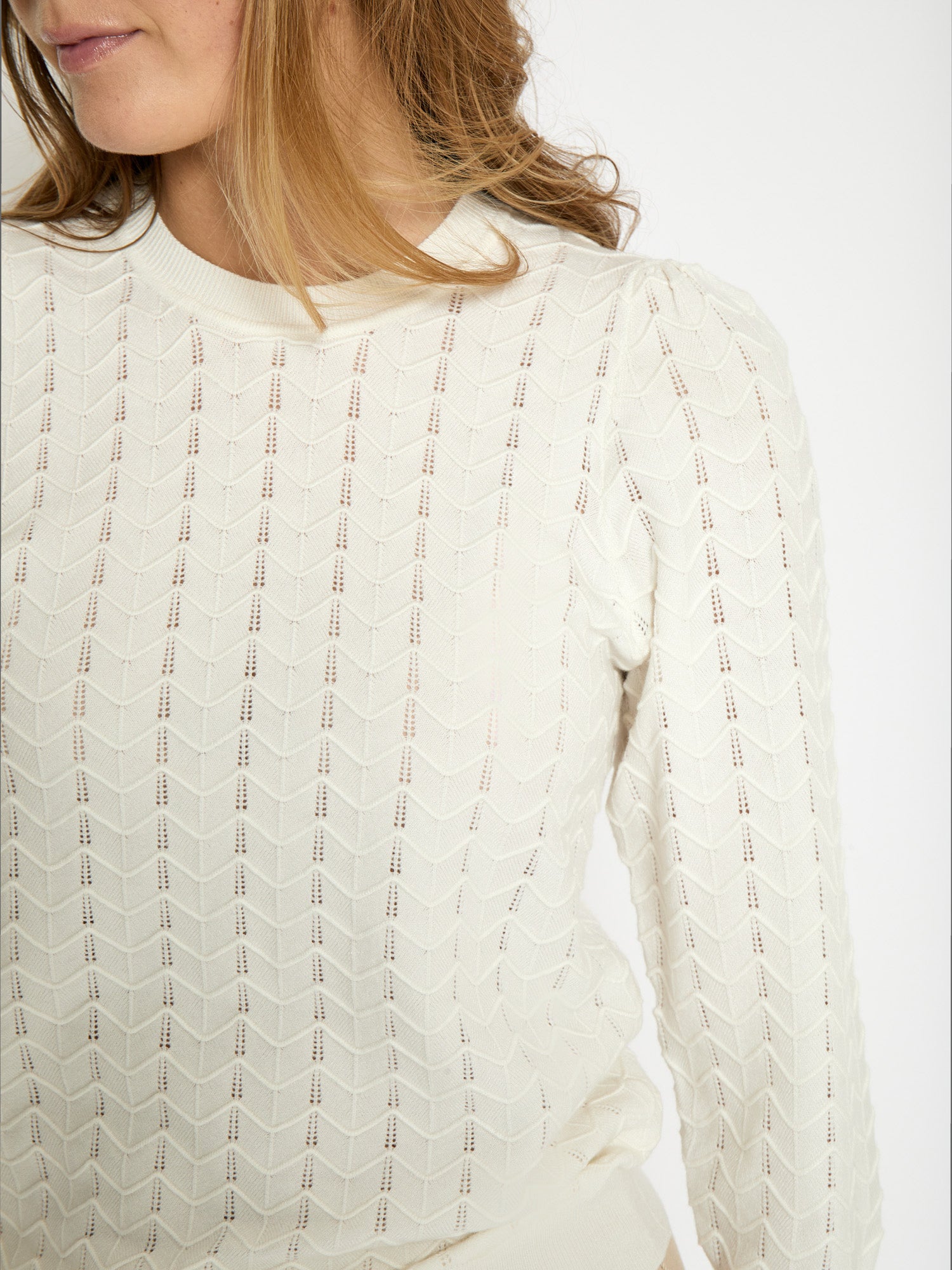 PC8410 Rosy 3/4 Sleeve Pullover - Cloud Dancer