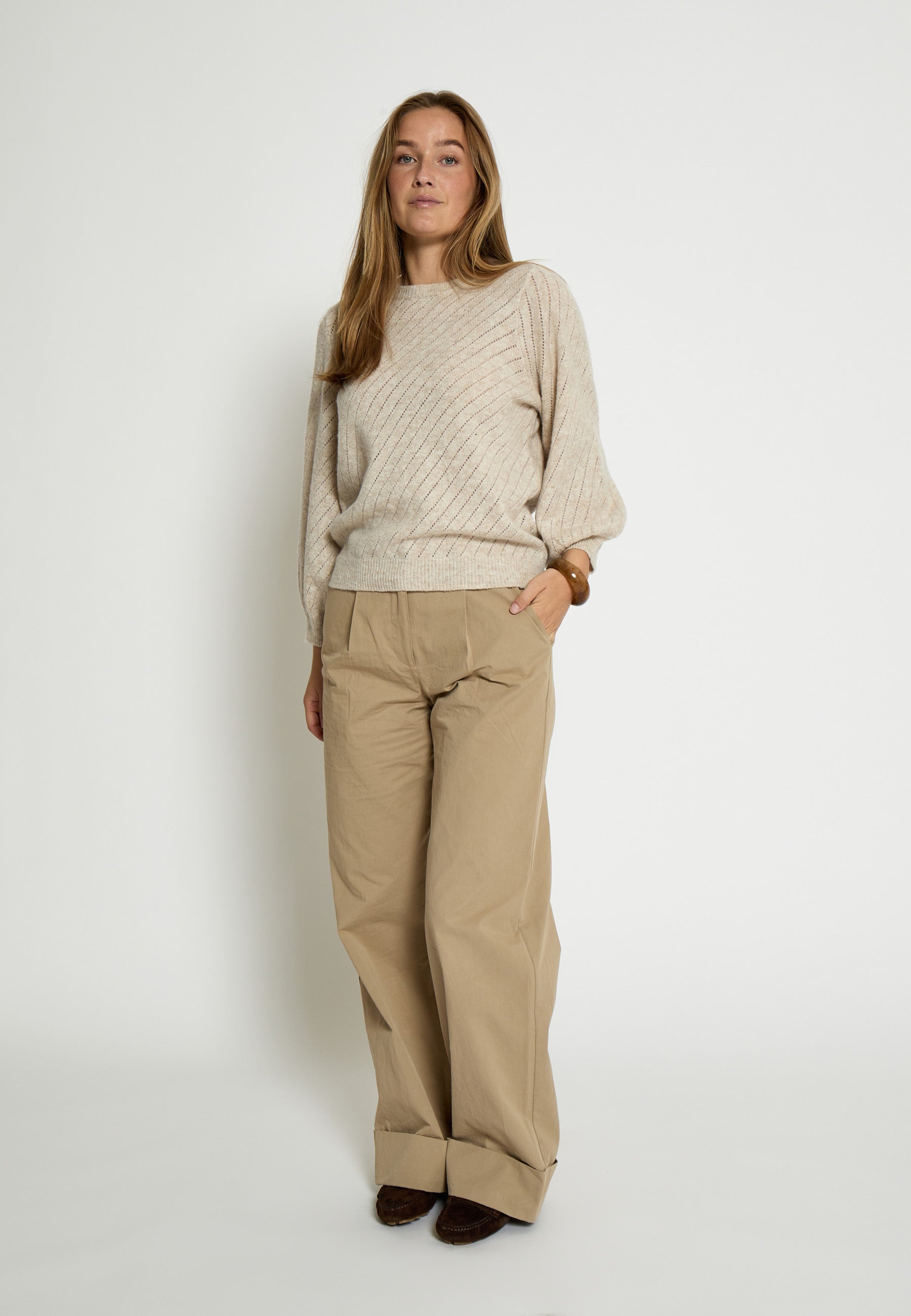 PC8445 Jill Knit Pullover - Fog Sand