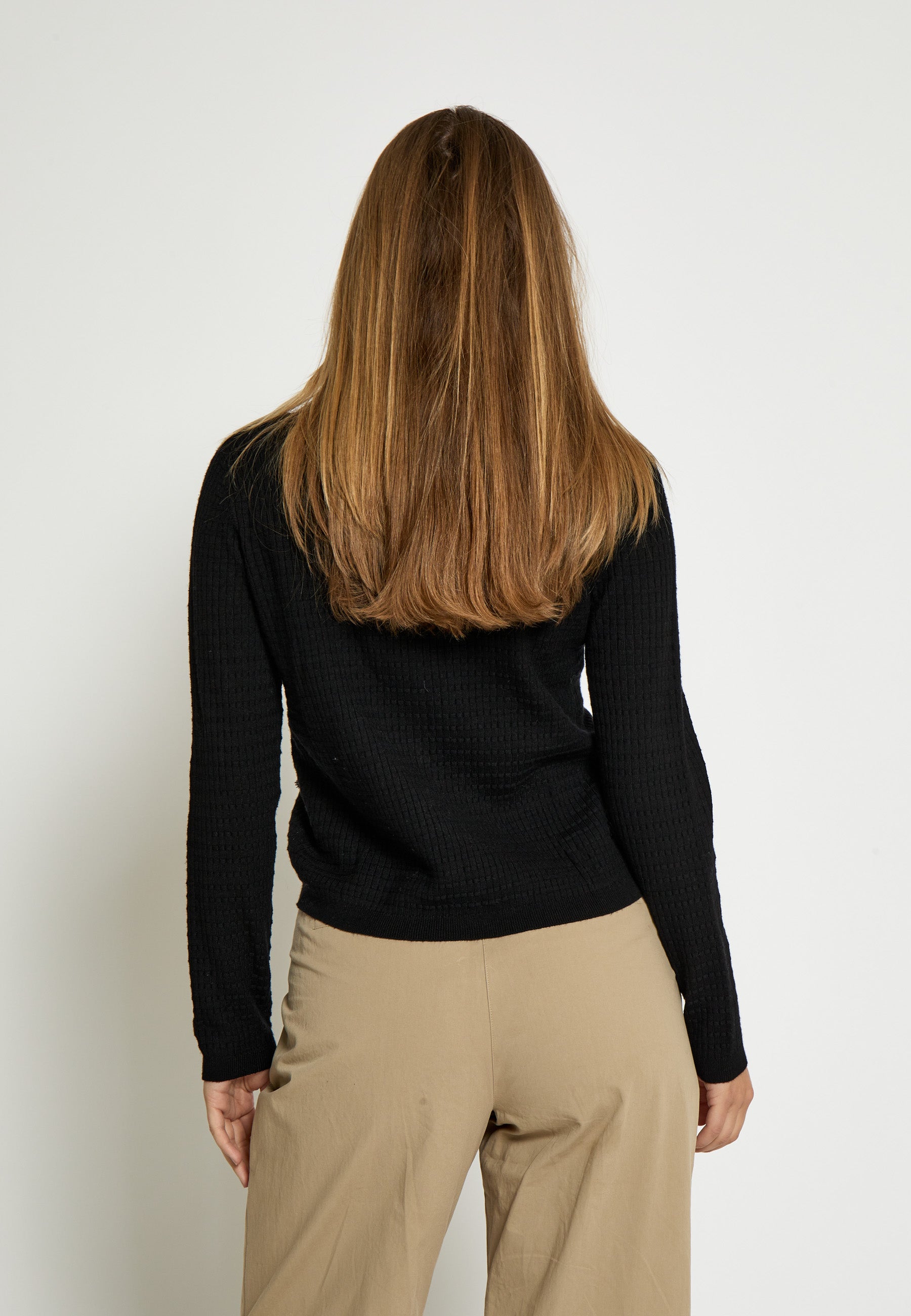 PC8458 Cardigan en tricot Jacobe - Noir