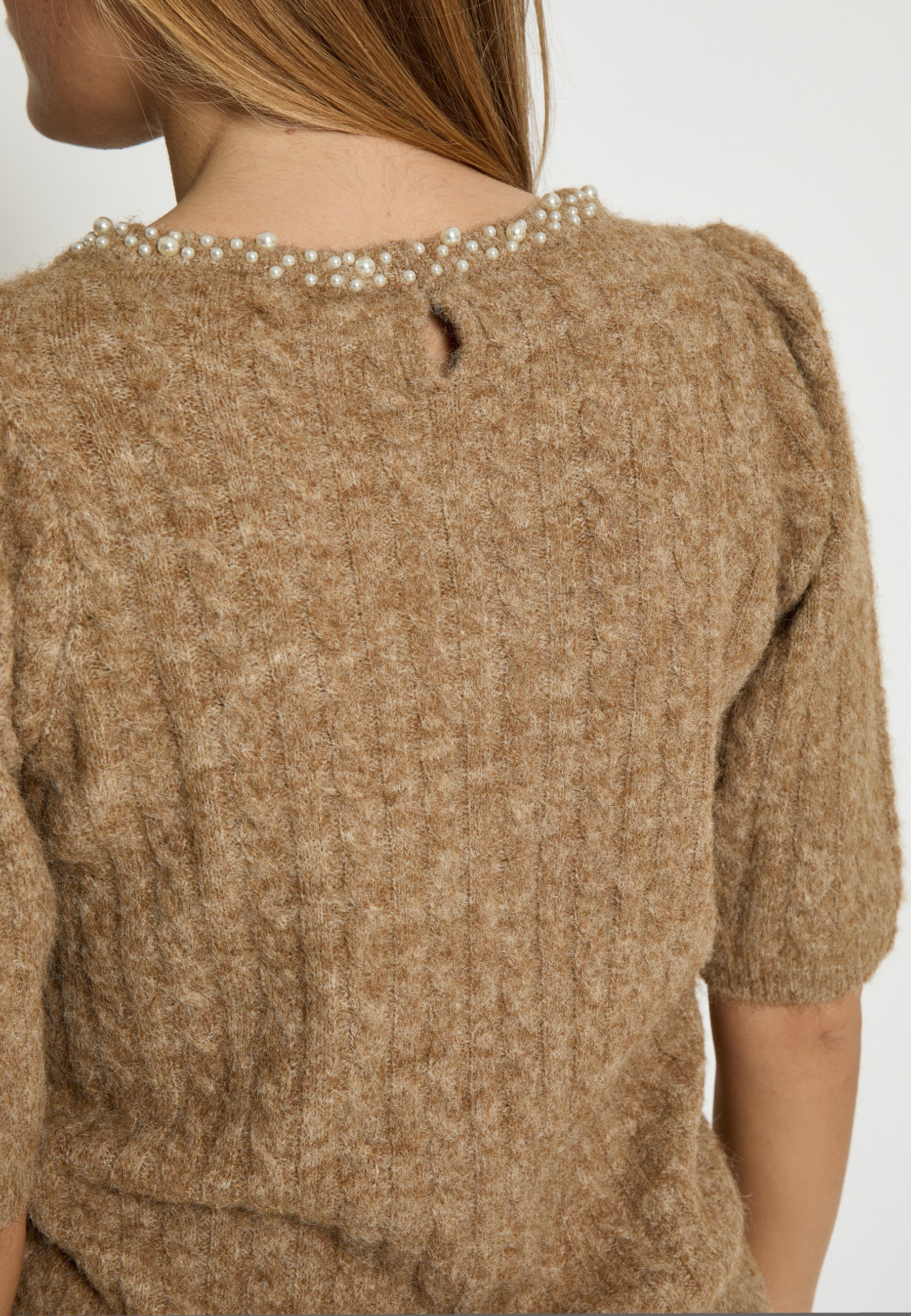 PC8466 Kira Knit Blouse - Kelp Sand Melange