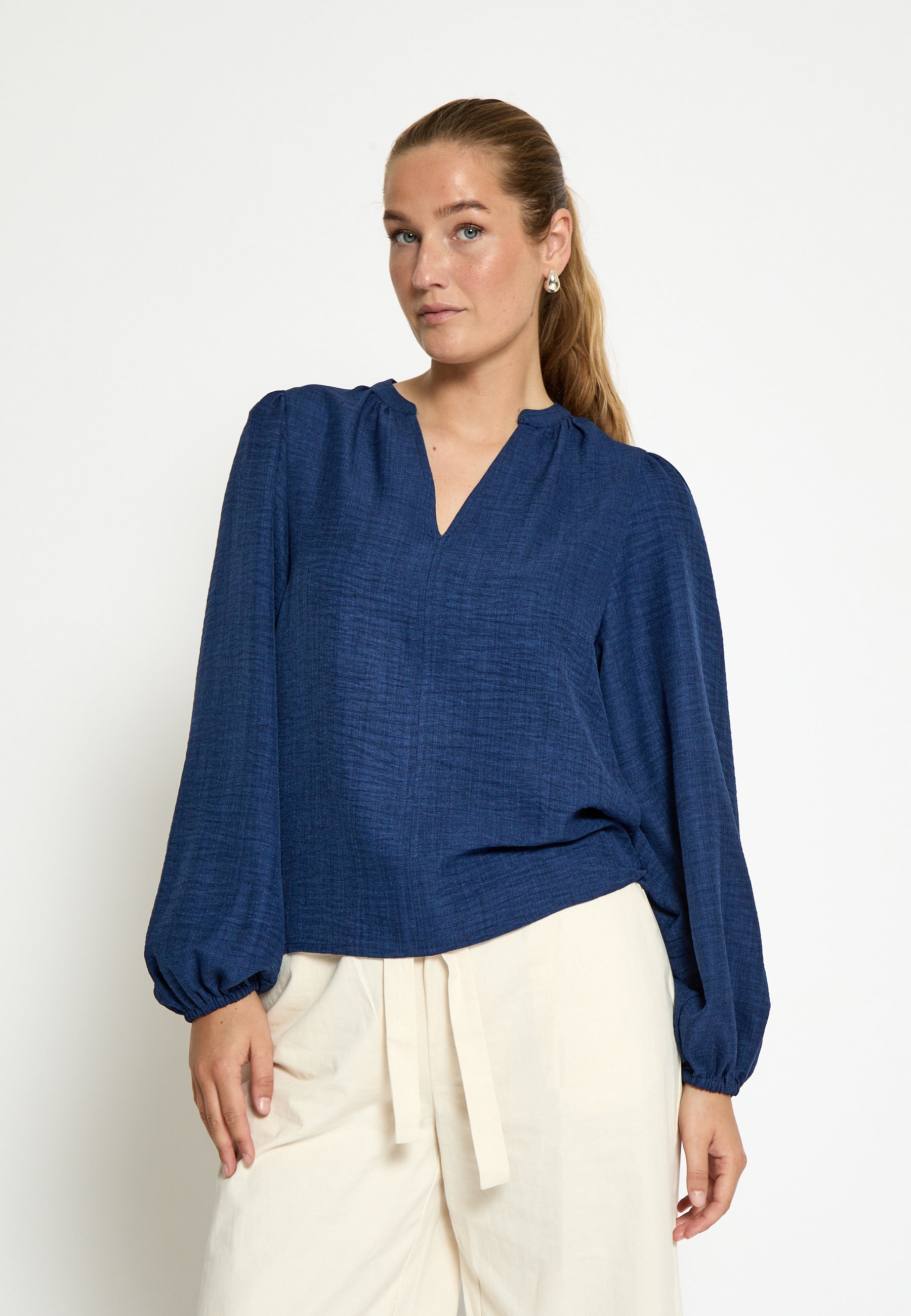 PC8492 Kaitlyn Blouse - Black Iris Melange