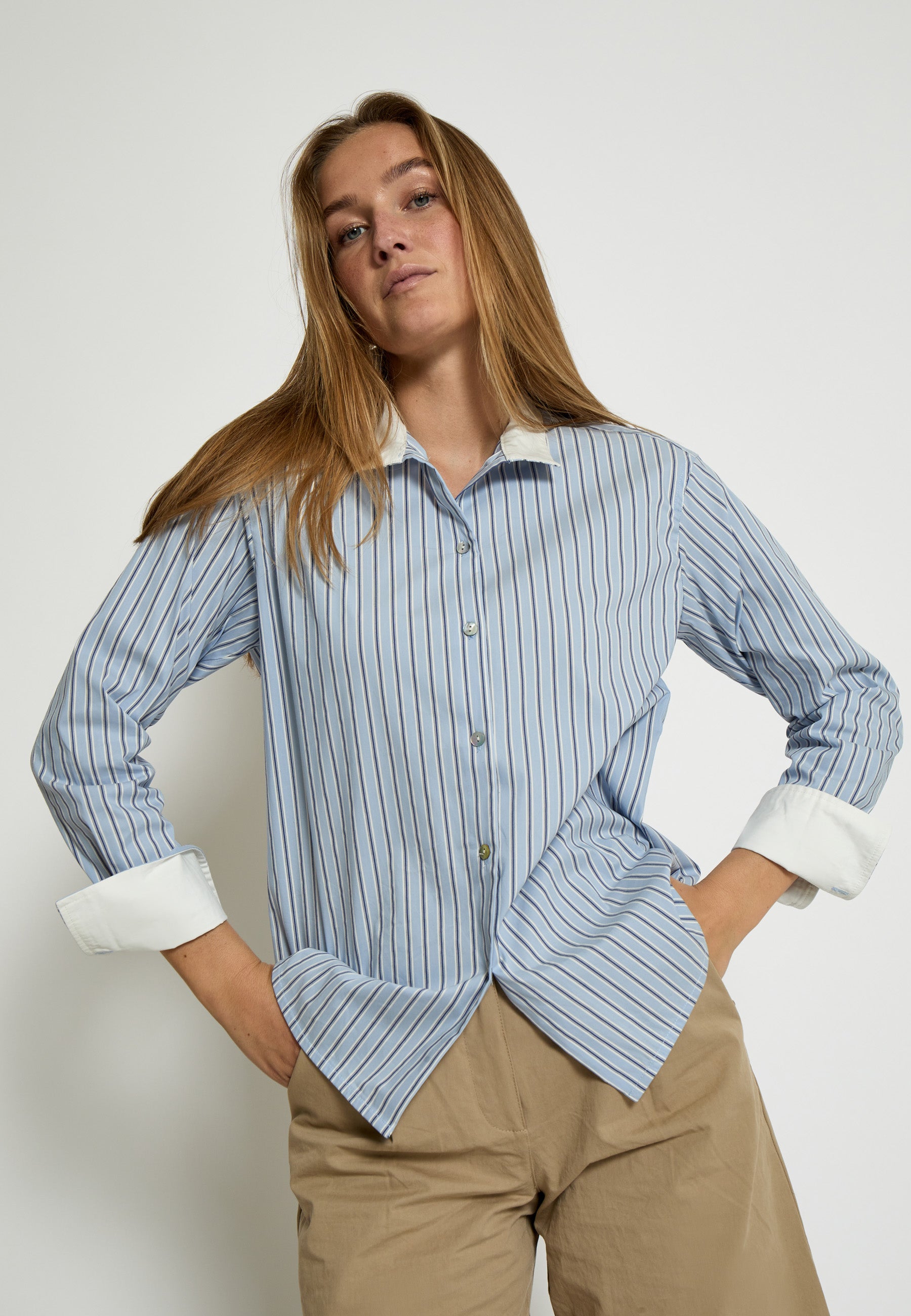 PC8504 Kassie Shirt - Whitecap Stripe