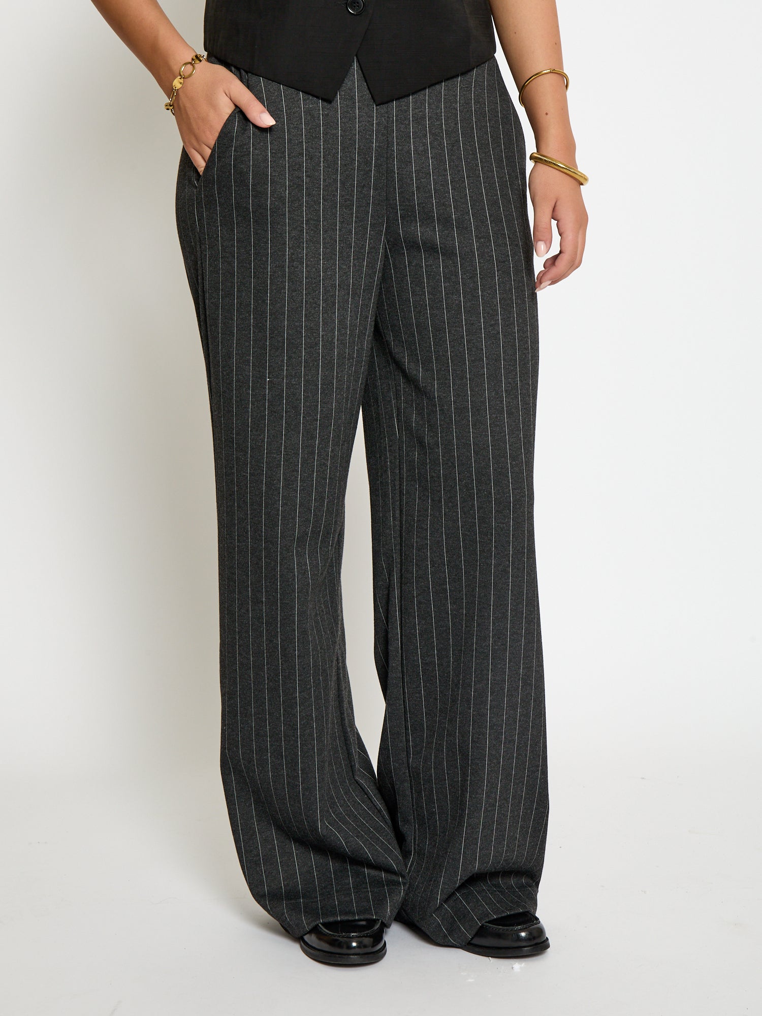 PC8521 KENDALL GRS PANT - DARK GREY MELANGE