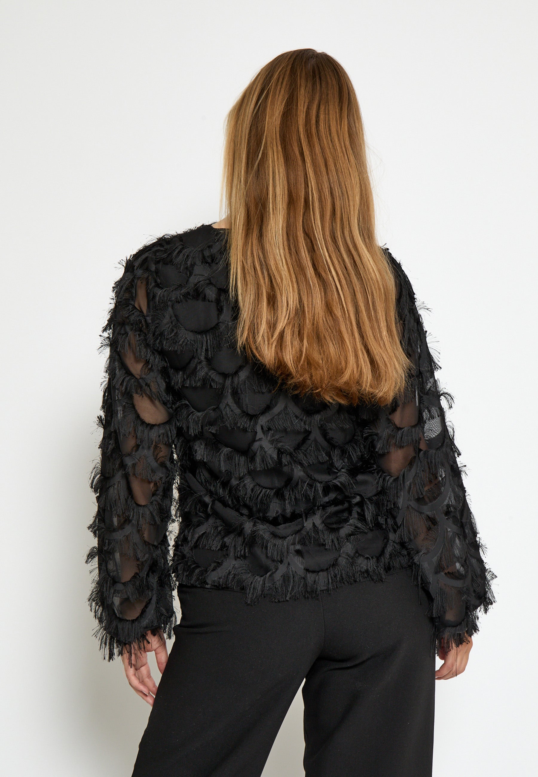 PC8725 Kylin Long Sleeve Blouse - Black