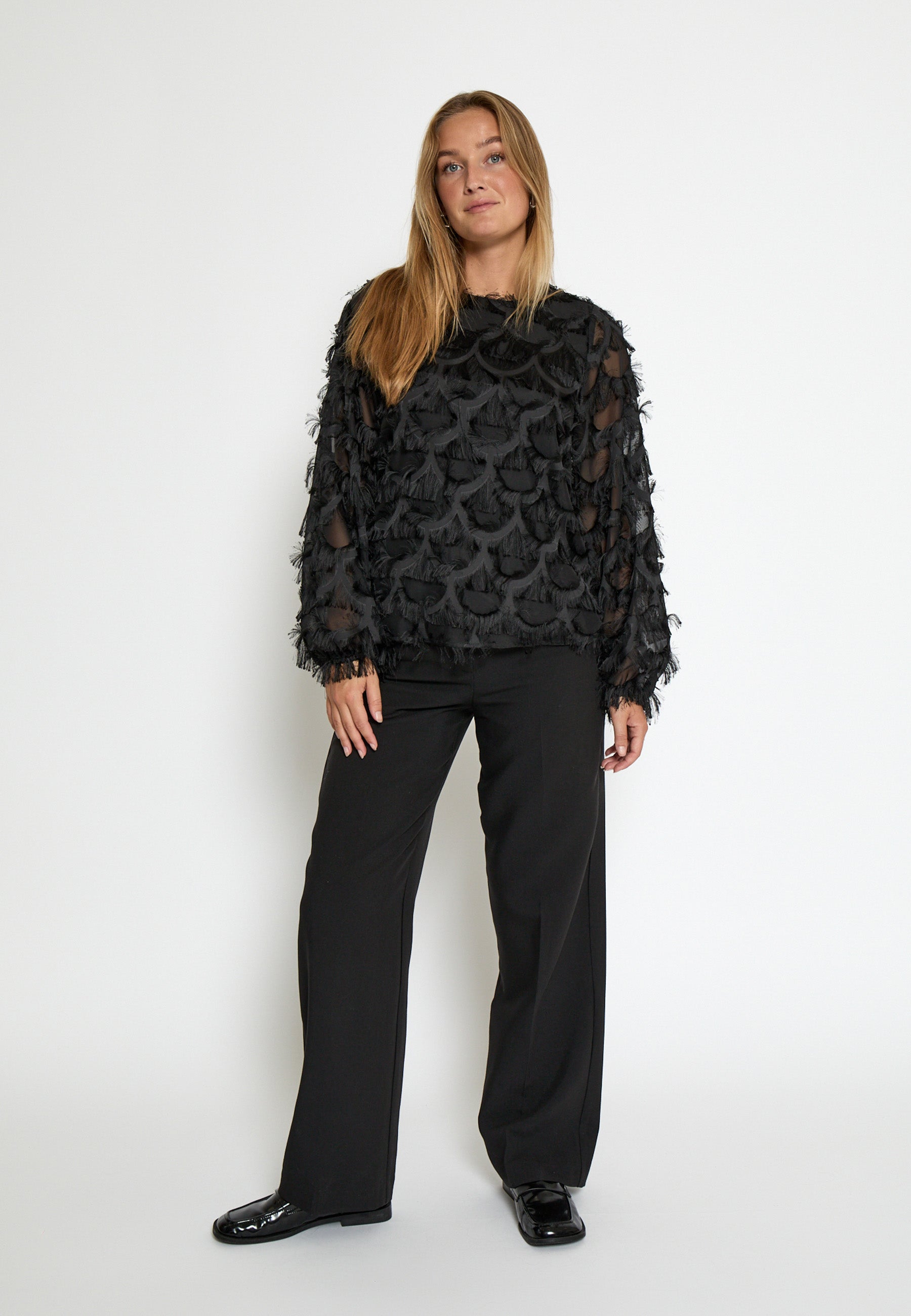 PC8725 Kylin Long Sleeve Blouse - Black