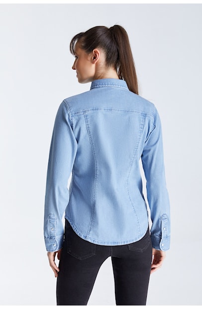 Chemise en jean Scarlett - Bleu clair