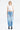 Selena Mid Waist Patch Pocket Ankle Jeans - Medium Blue L01