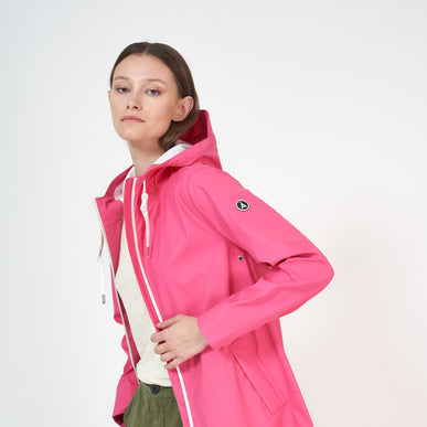 Hot pink cheap rain jacket