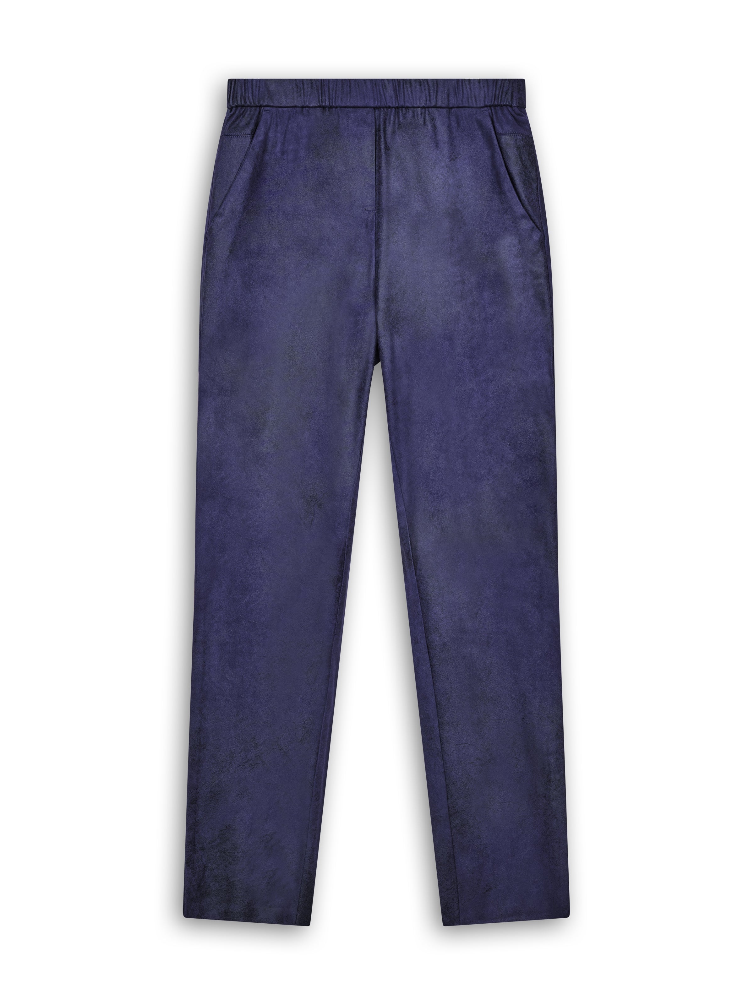 Suede look trousers